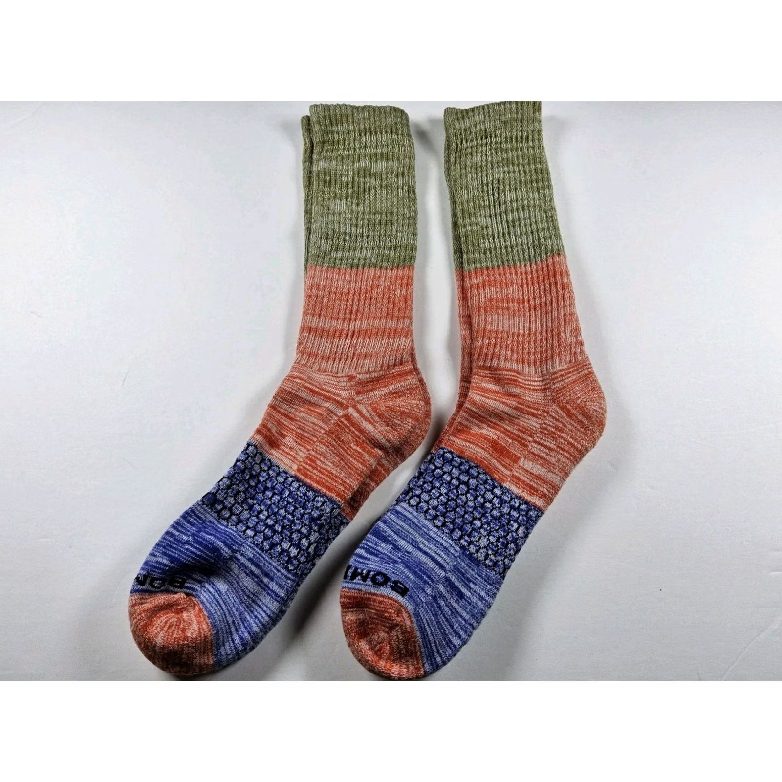 Vintage Bombas Socks Space Dye Calf Size XL Lot Of 2 Pairs Size ONE SIZE - 2 Thumbnail