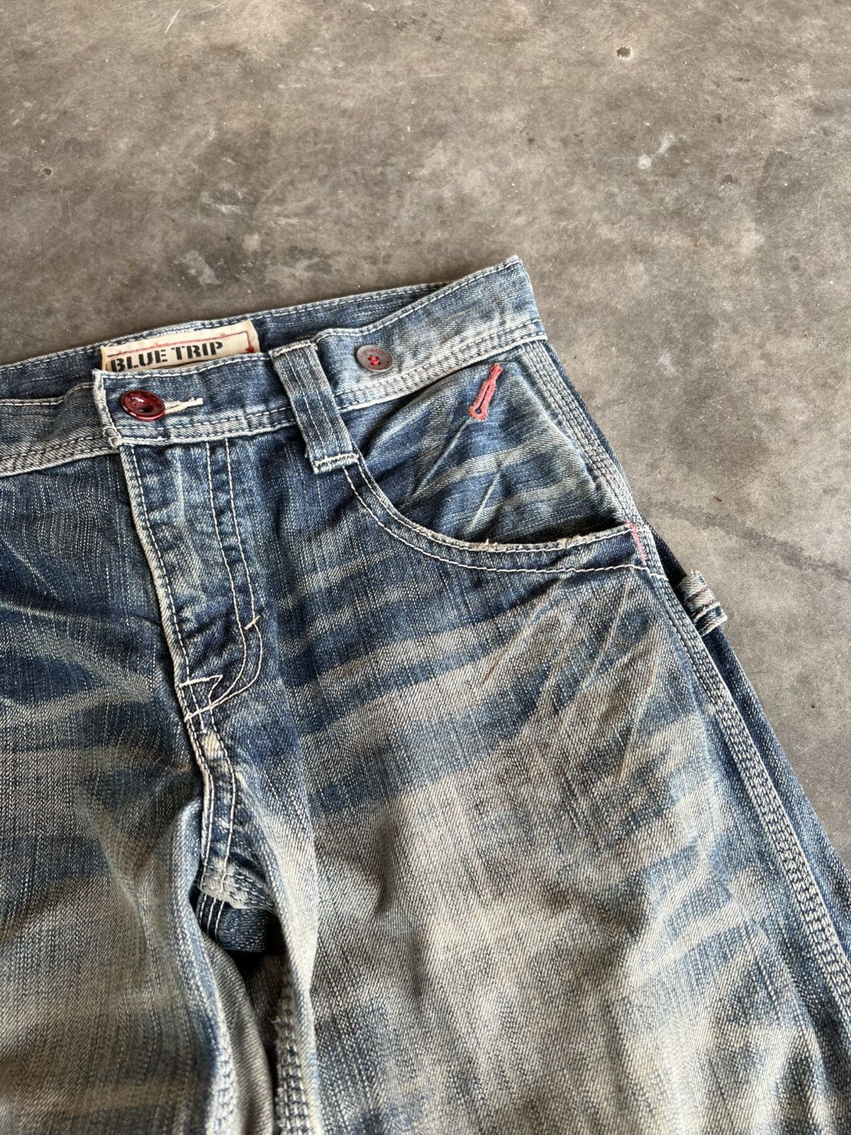 Edwin 💥Flare💥Edwin 503 Blue Trip Backle Back Jean Size US 30 / EU 46 - 12 Thumbnail