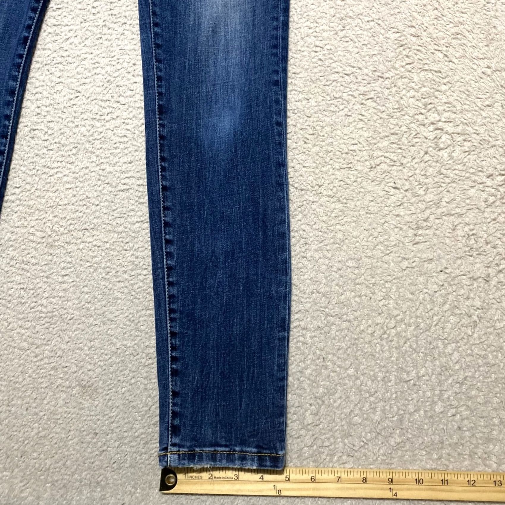 Vintage Buckle BKE Jeans Womens Blue Denim Slim Skinny High Rise Distressed sz 28 Size 28" / US 6 / IT 42 - 5 Thumbnail