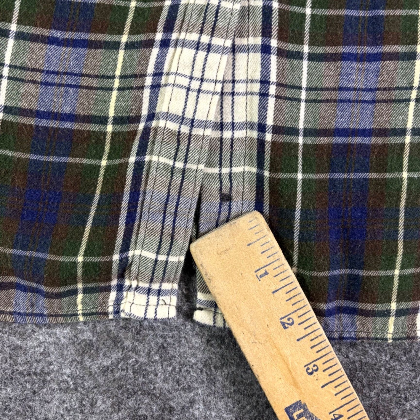 Vintage Denim & Supply Ralph Lauren Womens Plaid Flannel Shirt Green Blue Utility Large Size L / US 10 / IT 46 - 6 Thumbnail