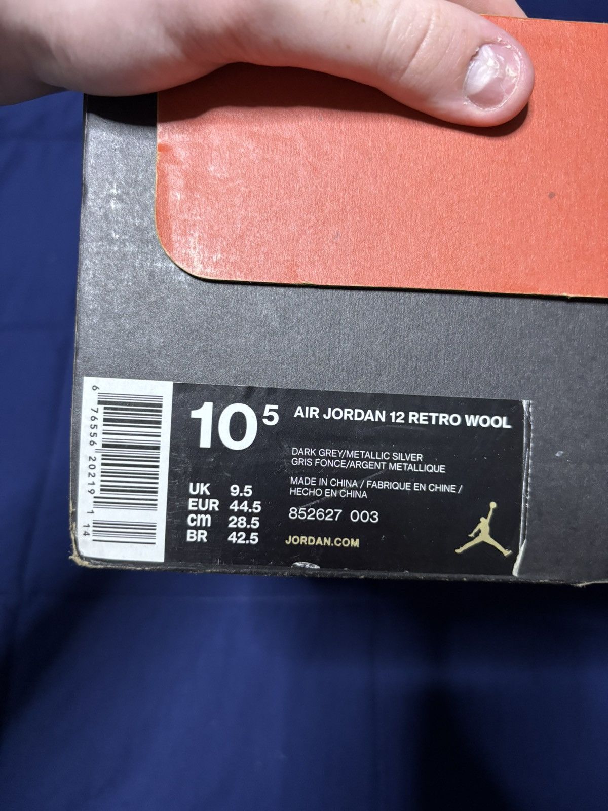 Jordan Brand Air Jordan 12 Retro Wool Size 10.5 Size US 10.5 / EU 43-44 - 9 Thumbnail
