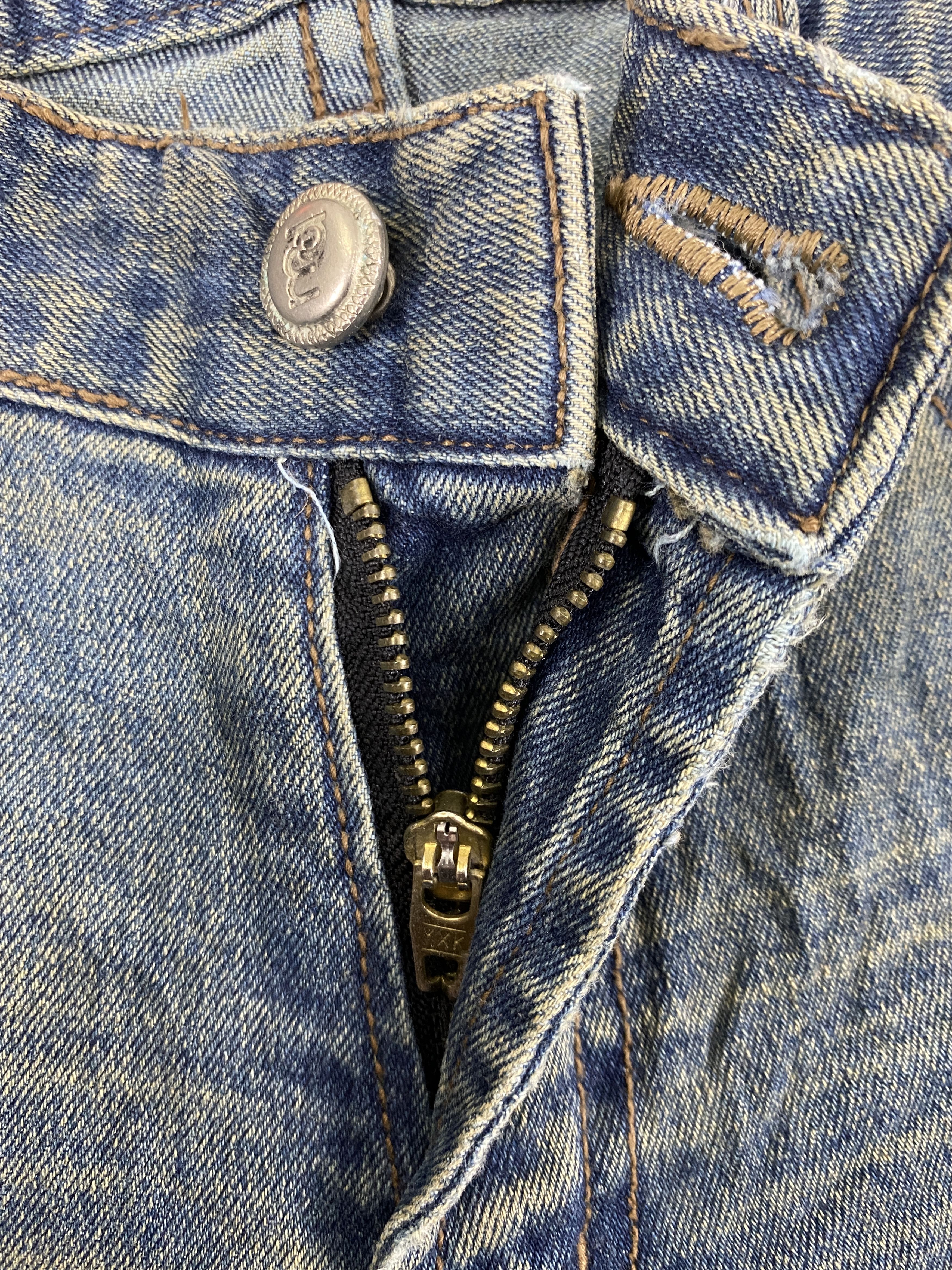 Japanese Brand Japanese Brand Distressed Blue Jeans 28x33 Denim- JN3839 Size 28" / US 6 / IT 42 - 6 Thumbnail