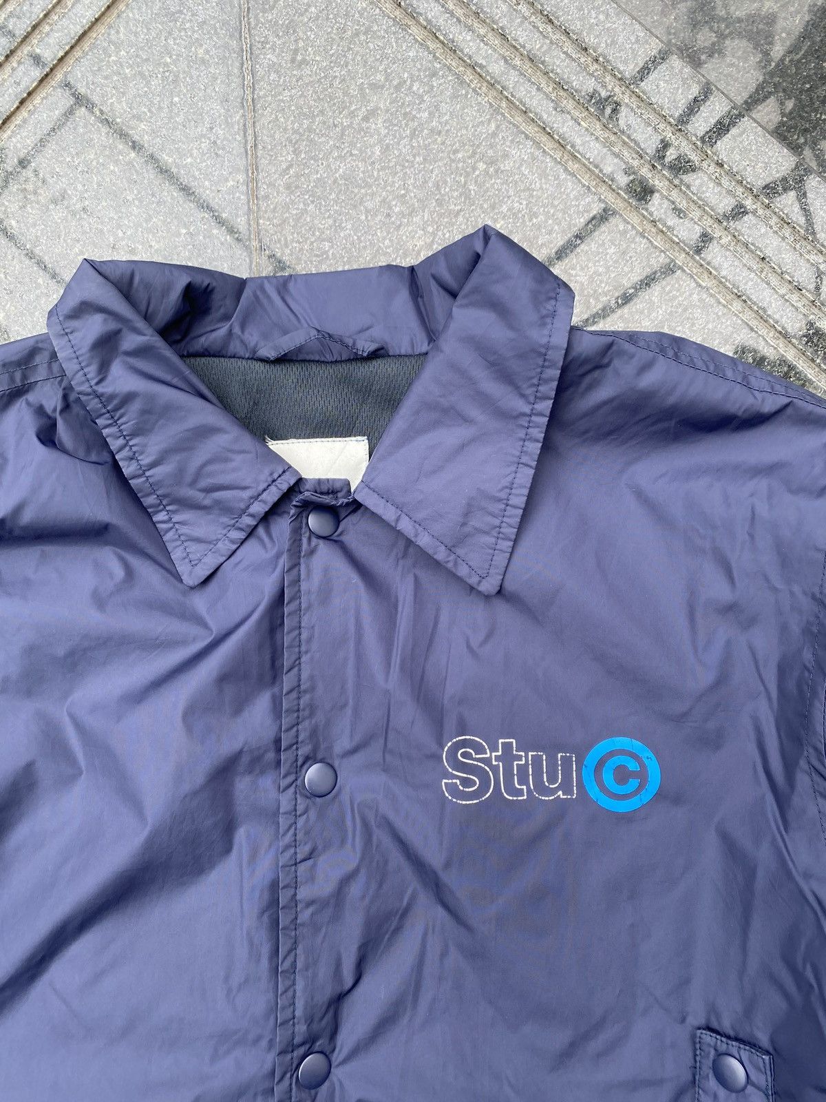 Stussy × Vintage 90’s STUSSY RARE LOGO RETRO Y2K NYLON CASUAL JACKET Size US M / EU 48-50 / 2 - 3 Thumbnail