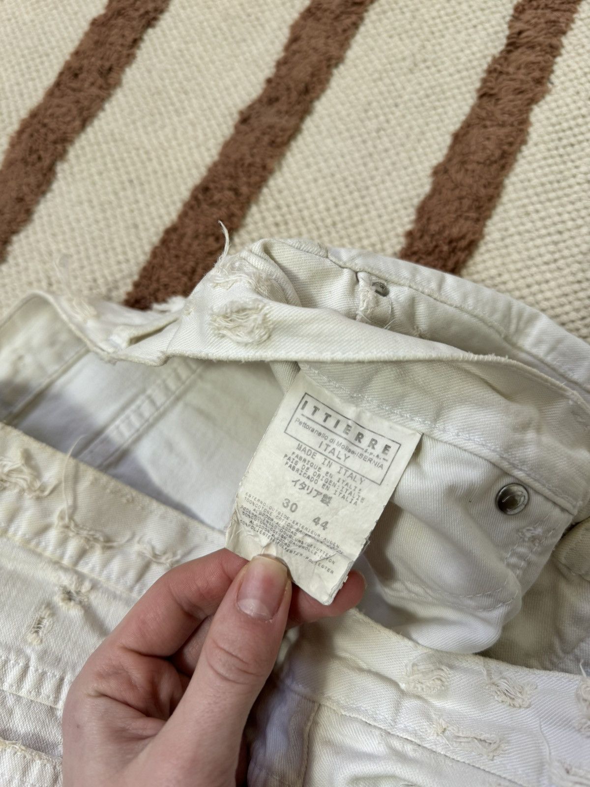 Just Cavalli ROBERTO CAVALLI FLARE DISTRESSED OPIUM STYLE PANTS Size 30" / US 8 / IT 44 - 6 Thumbnail