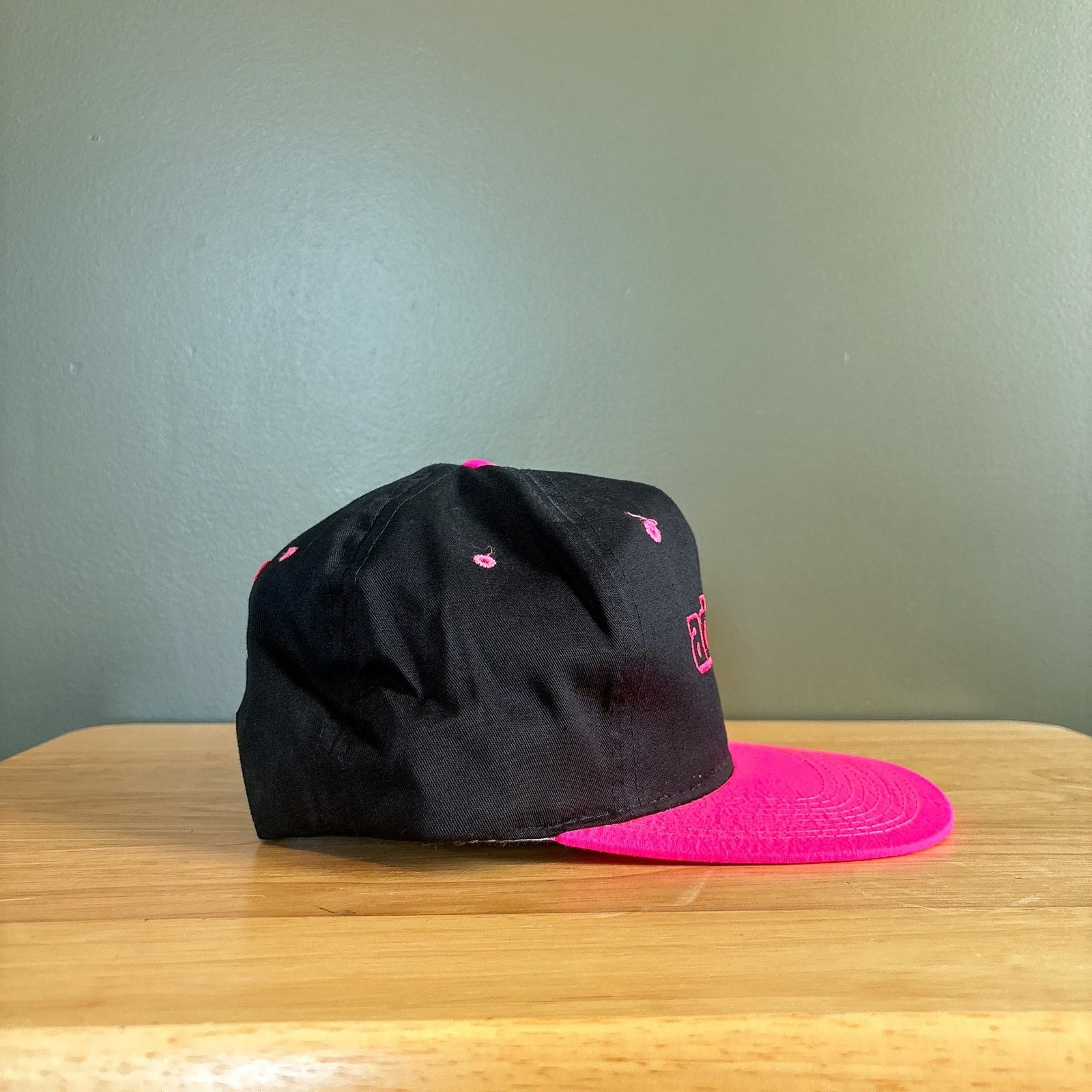 Other Vintage Advon Pink Black Yupoong Trucker Snapback Hat Size ONE SIZE - 3 Thumbnail