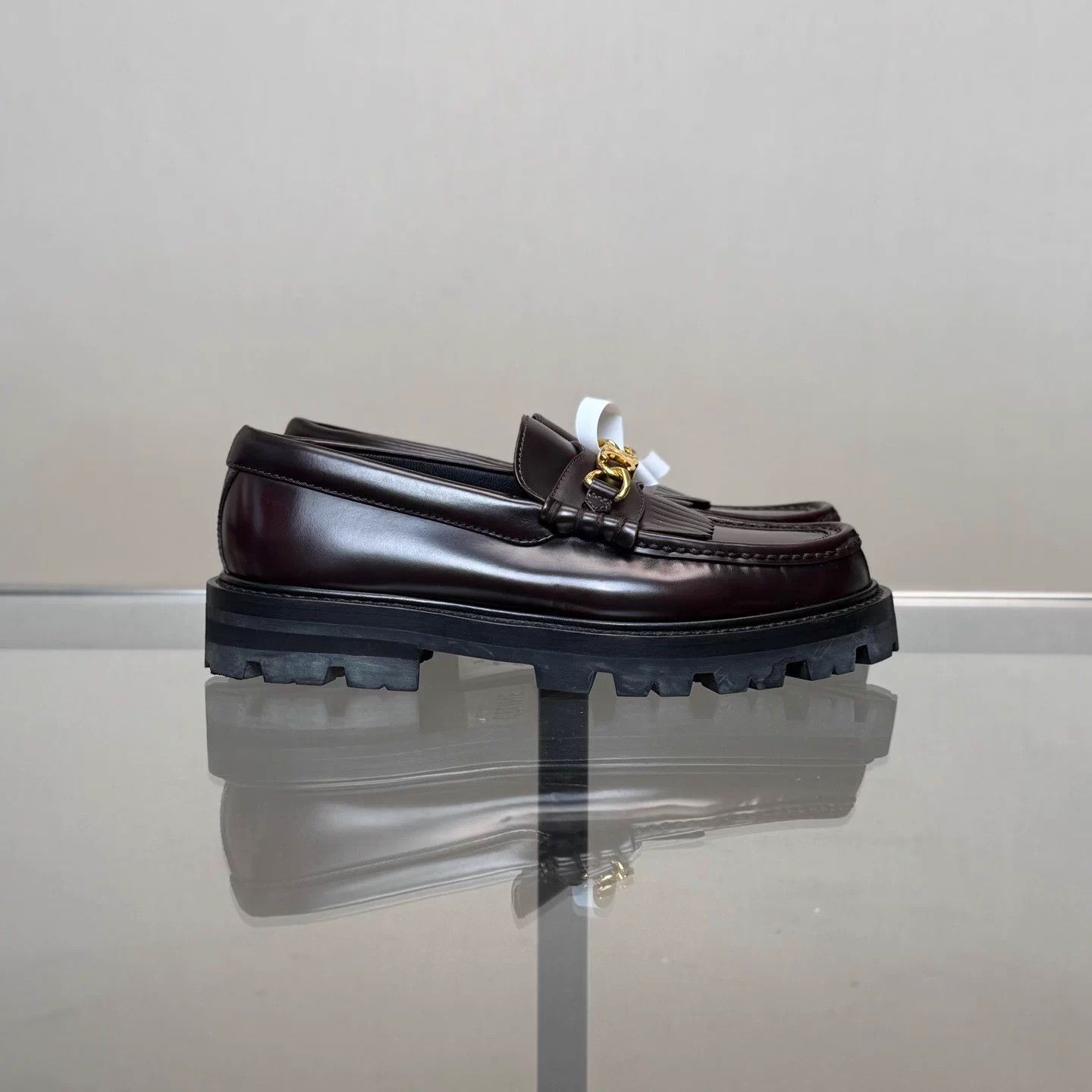 Celine Celine Triomphe Tassel Burgundy Loafer 36 99 Size US 5 / IT 35 - 3 Thumbnail