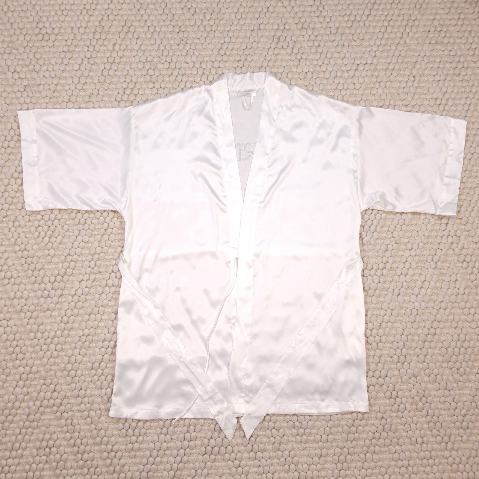 Victoria's Secret Victoria's Secret I Do Rhinestone Bride Satin Robe White Size ONE SIZE - 6 Thumbnail