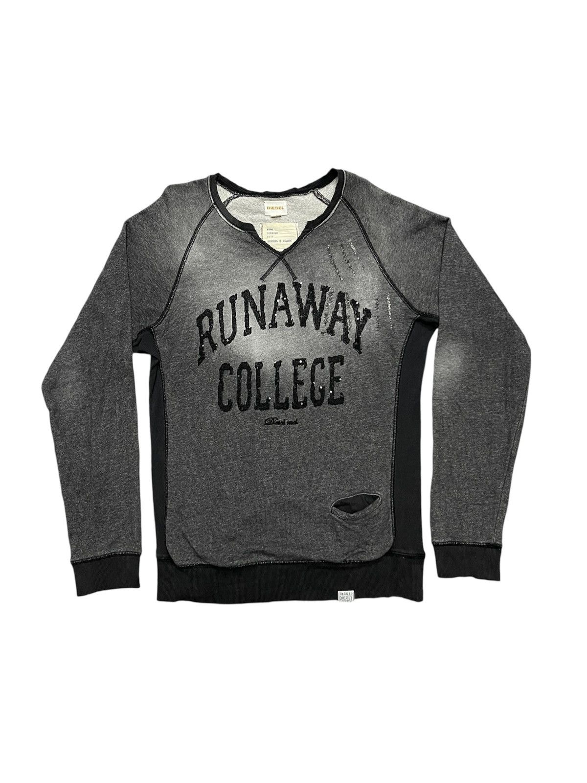 Diesel 2000s DIESEL RUNAWAY COLLEGE RARE DISTRESSED DESIGN Size US M / EU 48-50 / 2 - 1 Thumbnail
