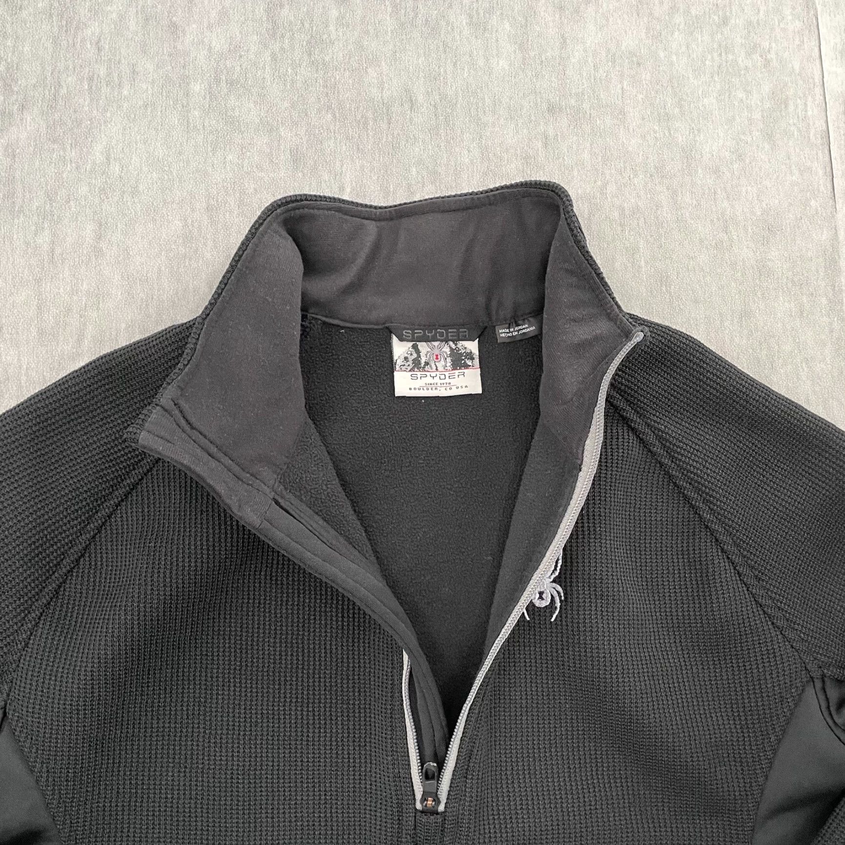 Spyder Spyder Jacket Adult Medium Black 1/4 Zip Pullover Fleece Logo Mens Size US M / EU 48-50 / 2 - 4 Thumbnail
