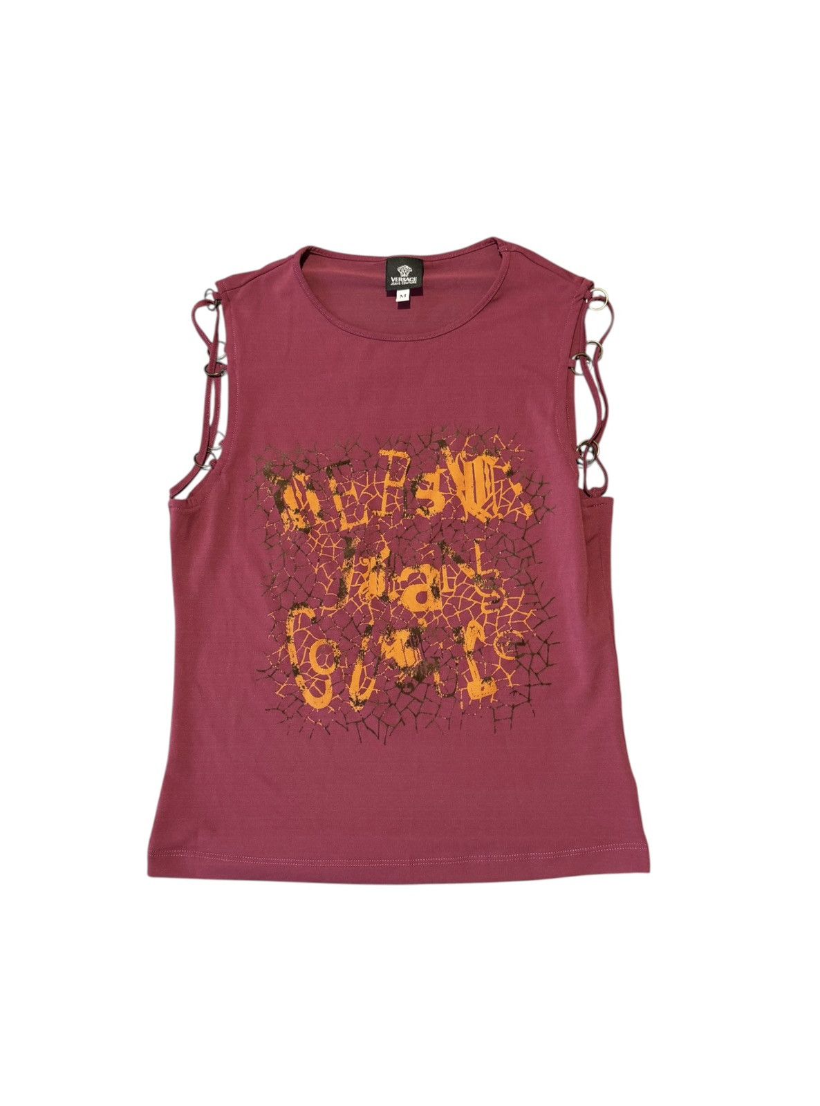 Versace Jeans Couture Vintage Versace Jeans Couture Y2K Tank Top Size M / US 6-8 / IT 42-44 - 1 Thumbnail