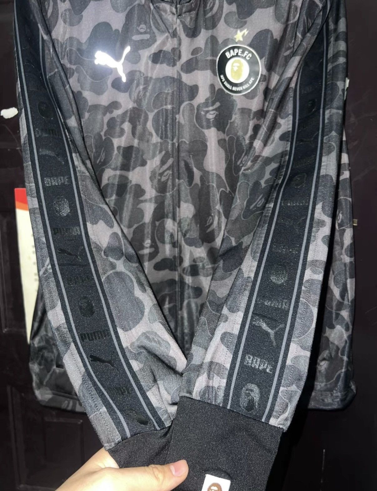 Bape BAPE x PUMA F.C. black grey camo jacket Size US L / EU 52-54 / 3 - 4 Thumbnail