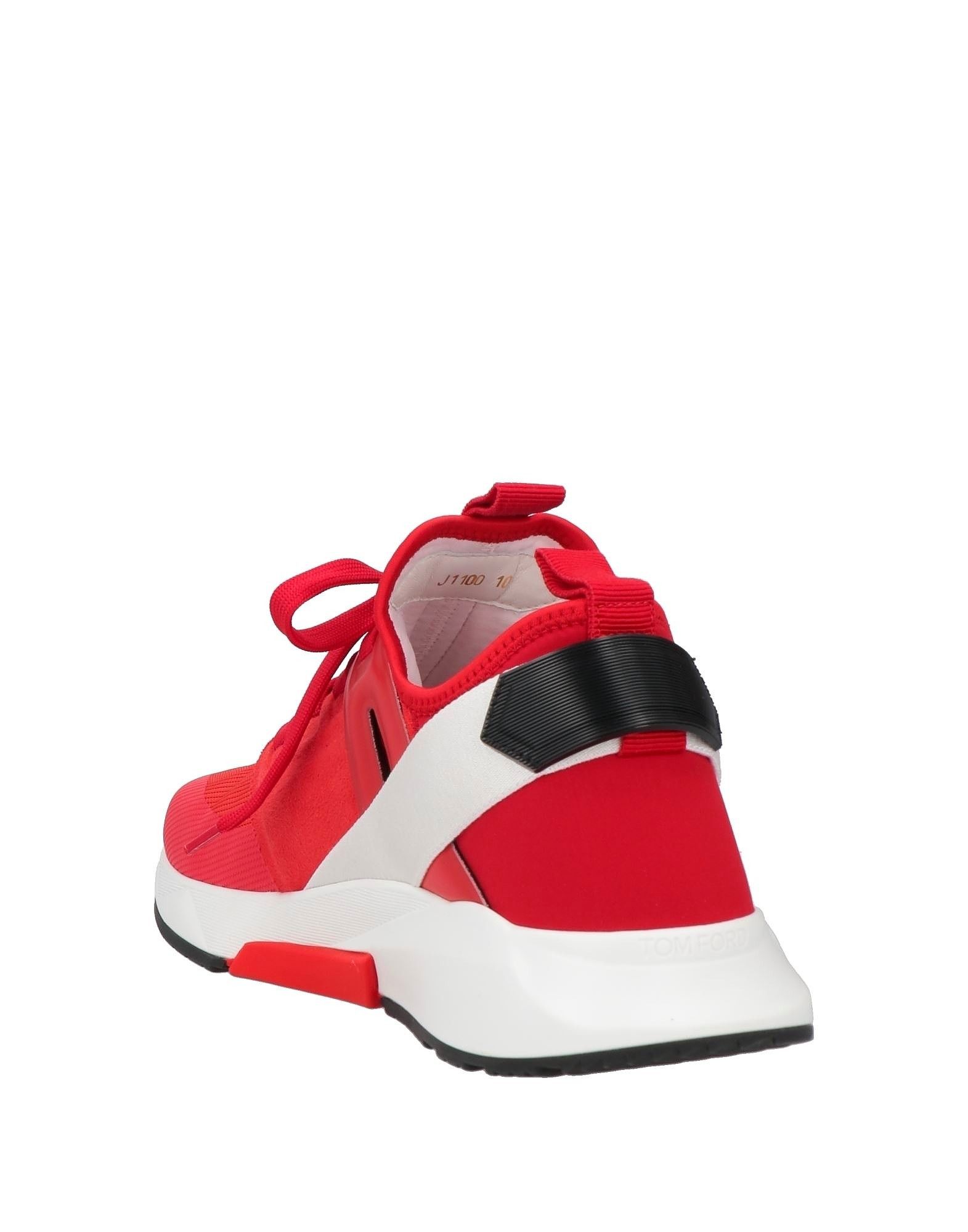 Tom Ford o1w1db11224 J1100 Low-Top Sneakers in Red Size US 15 / EU 48 - 3 Thumbnail