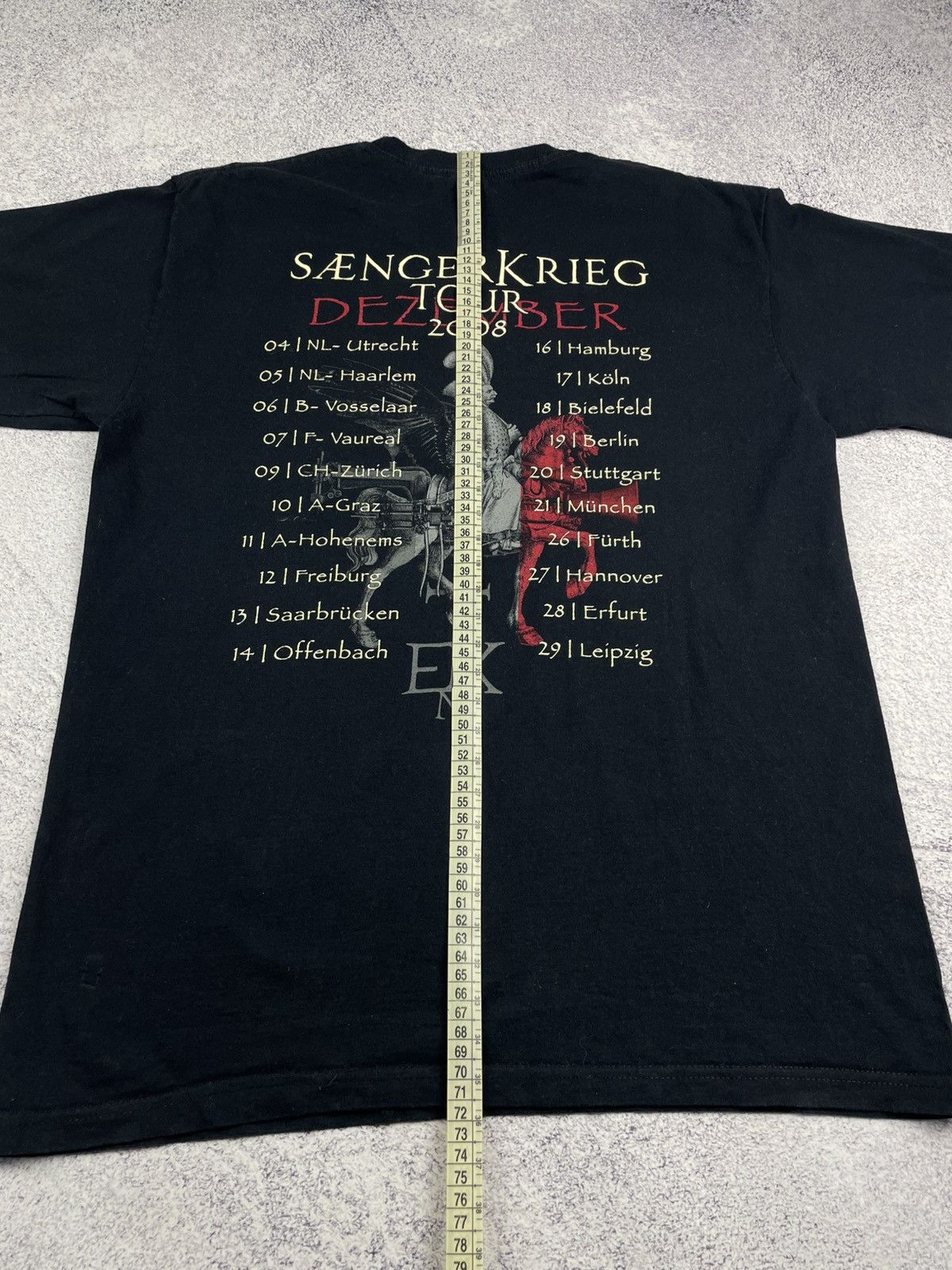 Fruit Of The Loom Vintage 2008 In Extremo Tour Graphic Tee T-shirt Size L Size US L / EU 52-54 / 3 - 9 Thumbnail