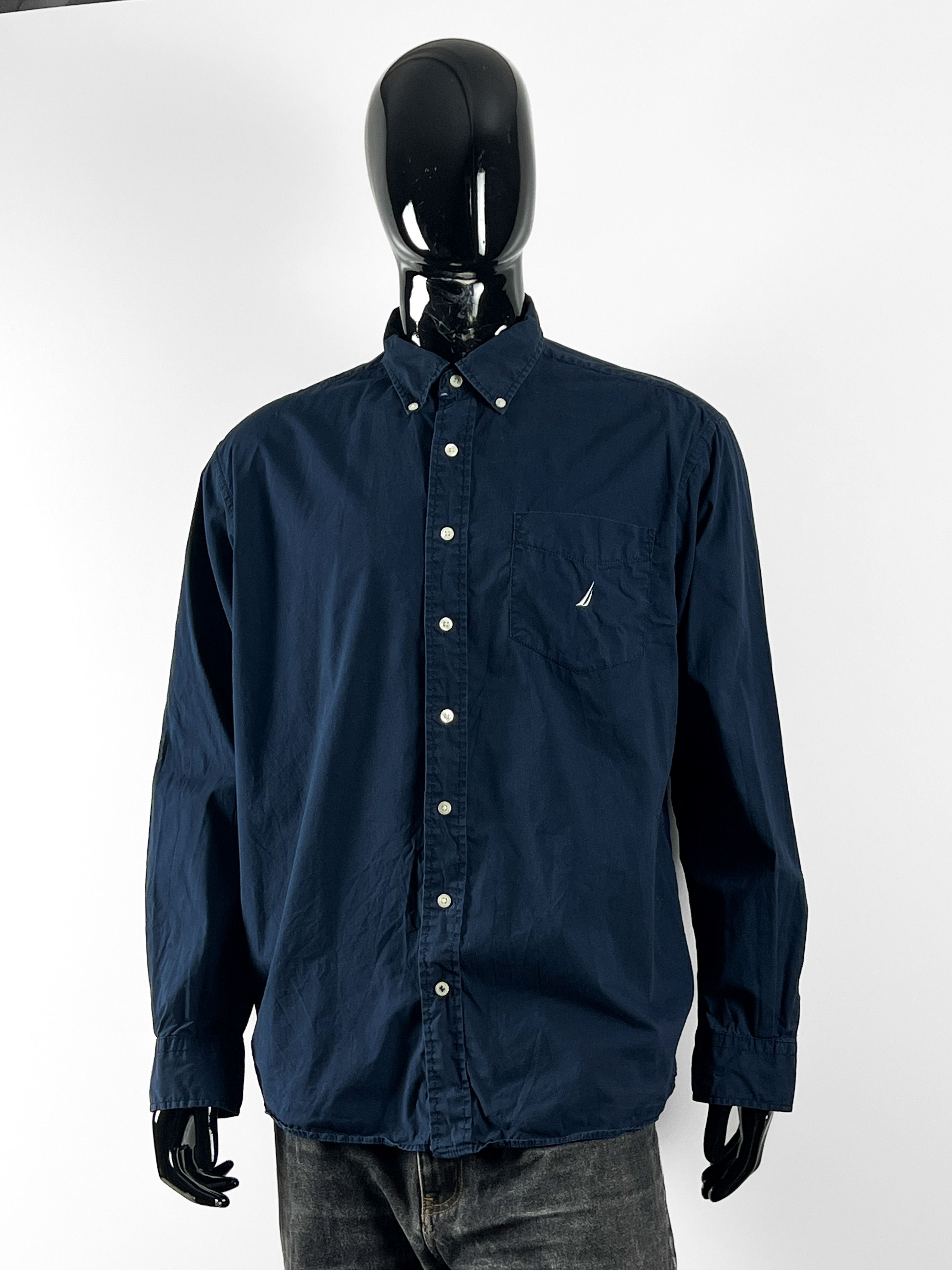 Nautica Nautica Vintage Men`s Shirt 100% Cotton Size US XXL / EU 58 / 5 - 1 Thumbnail