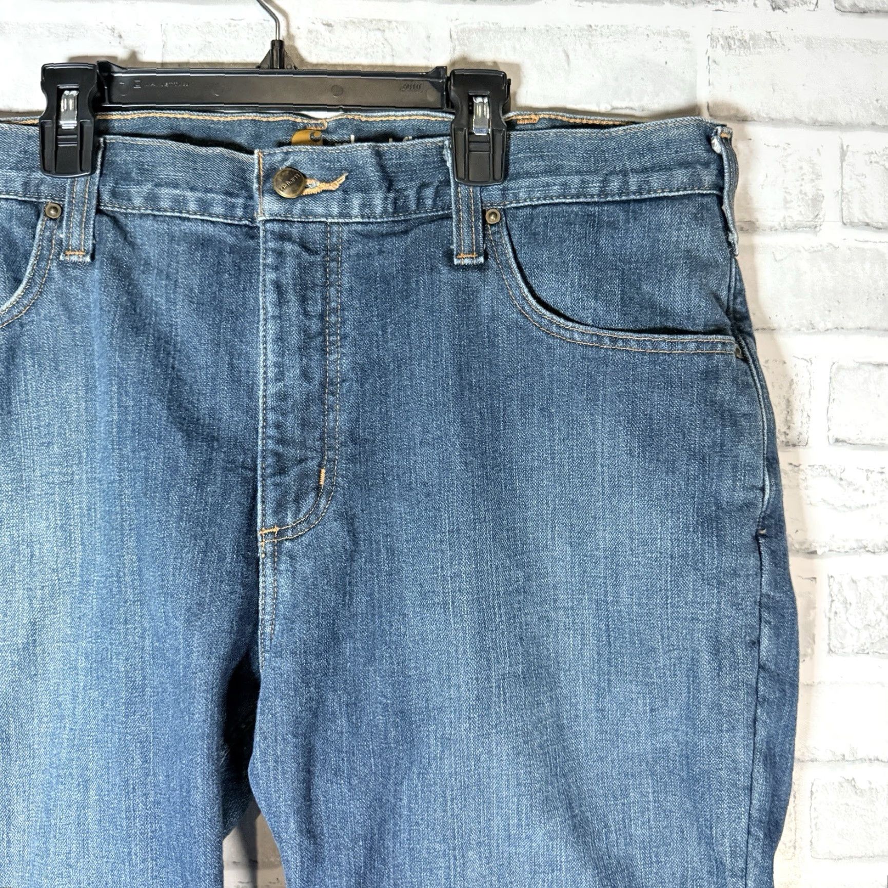 Carhartt VINTAGE Carhartt Jeans Relaxed Fit Lined Cotton Blue 38x30 Mens Size US 38 / EU 54 - 2 Thumbnail