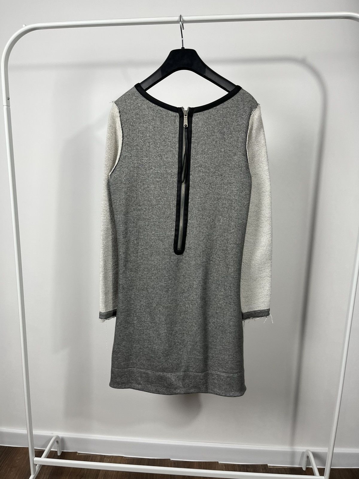 Diesel Diesel Women’s Gray Mini Dress Long Sleeve Zip Back Casual Size S / US 4 / IT 40 - 14 Thumbnail