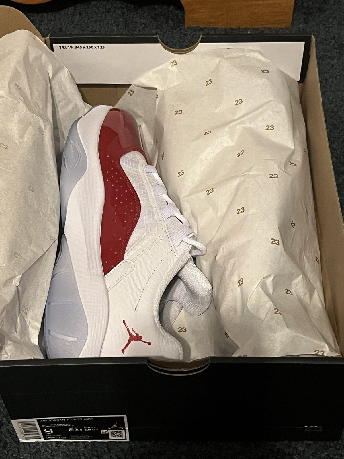Jordan Brand Jordan 11 Comfort Low (Cherry Red) Size US 9 / EU 42 - 1 Thumbnail