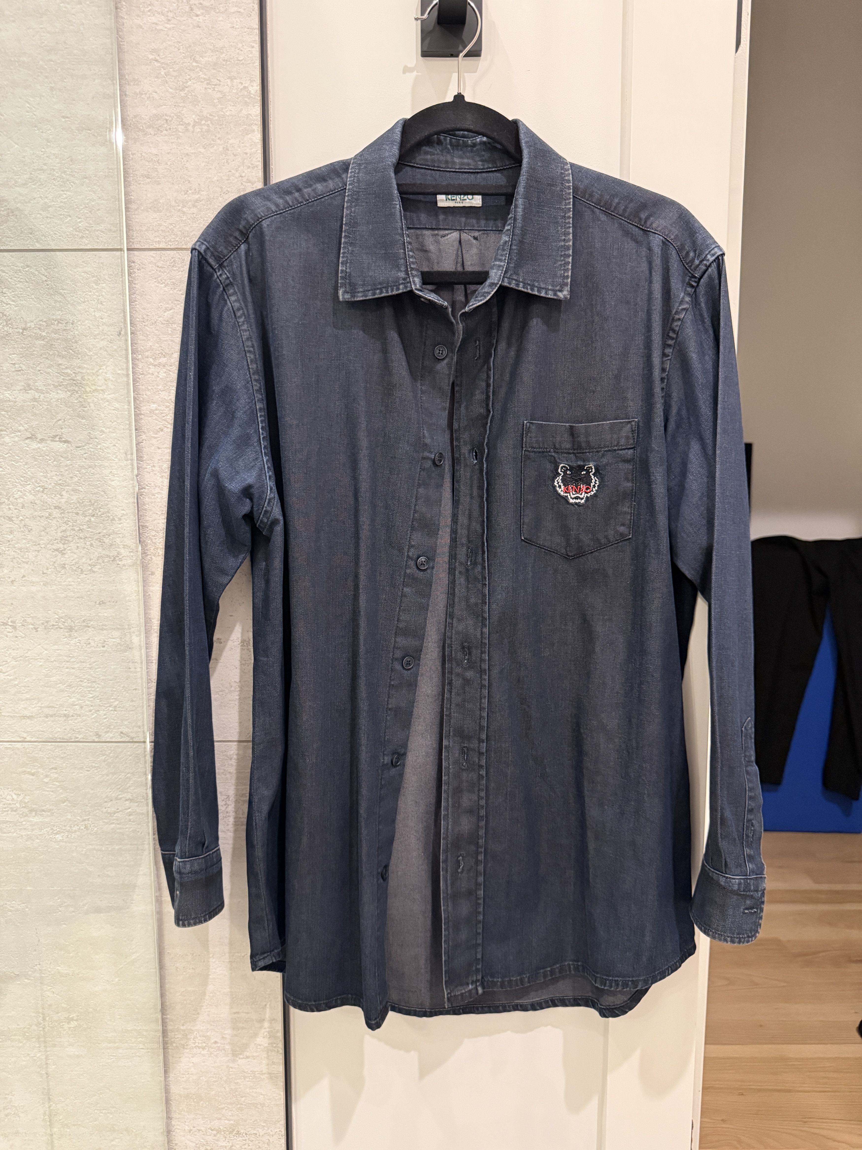 Kenzo Kenzo Denim Tiger Shirt | Size L Size US L / EU 52-54 / 3 - 1 Thumbnail
