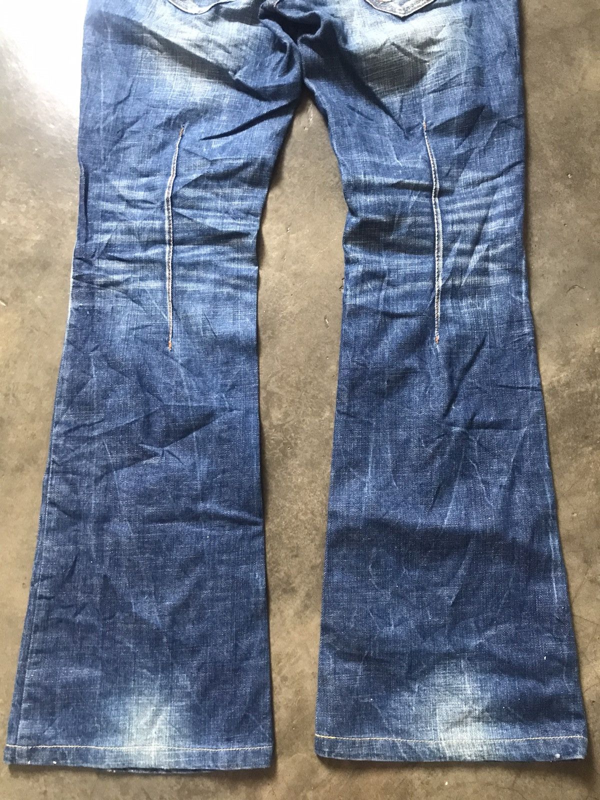 Beauty Beast Red Pepper Japan Co - Mud Washed Emblished Flare Jeans Size US 29 - 18 Thumbnail