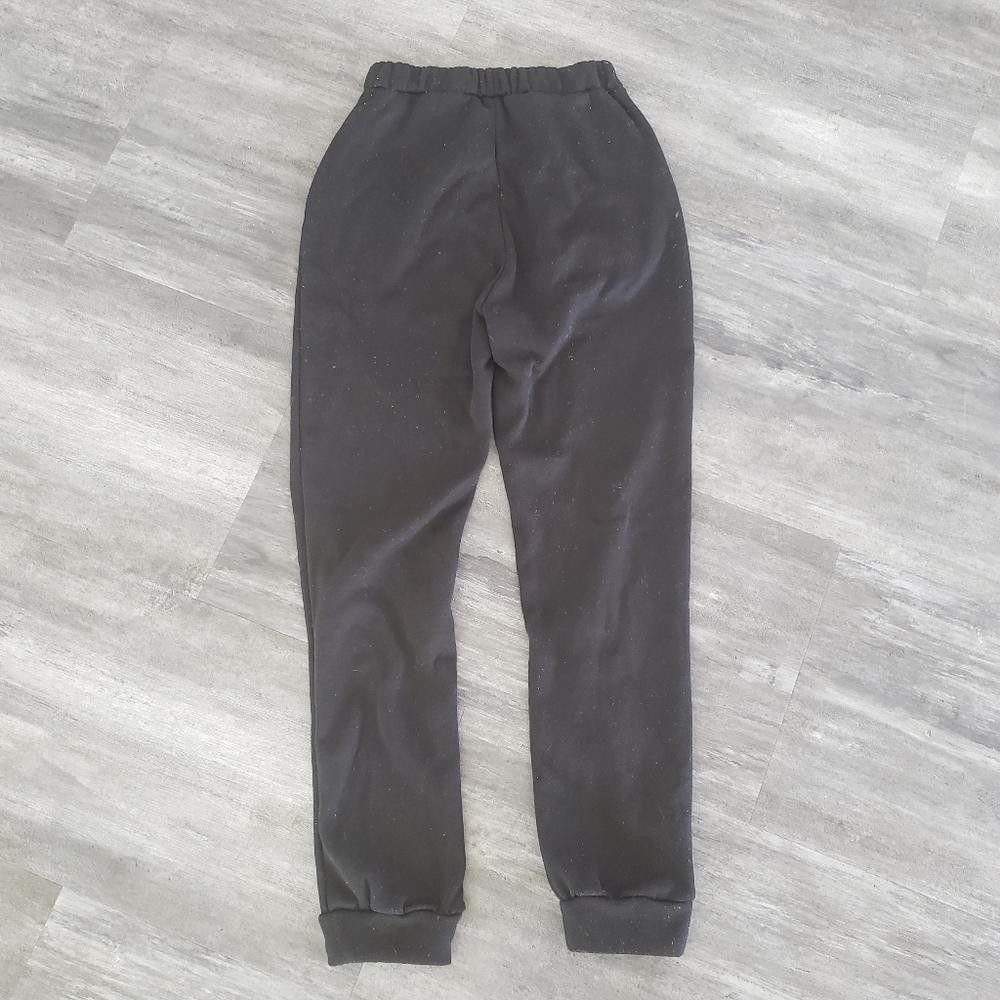 Shein Black Basic High Waist Banded 1 Sweats Size 28" / US 6 / IT 42 - 2 Thumbnail