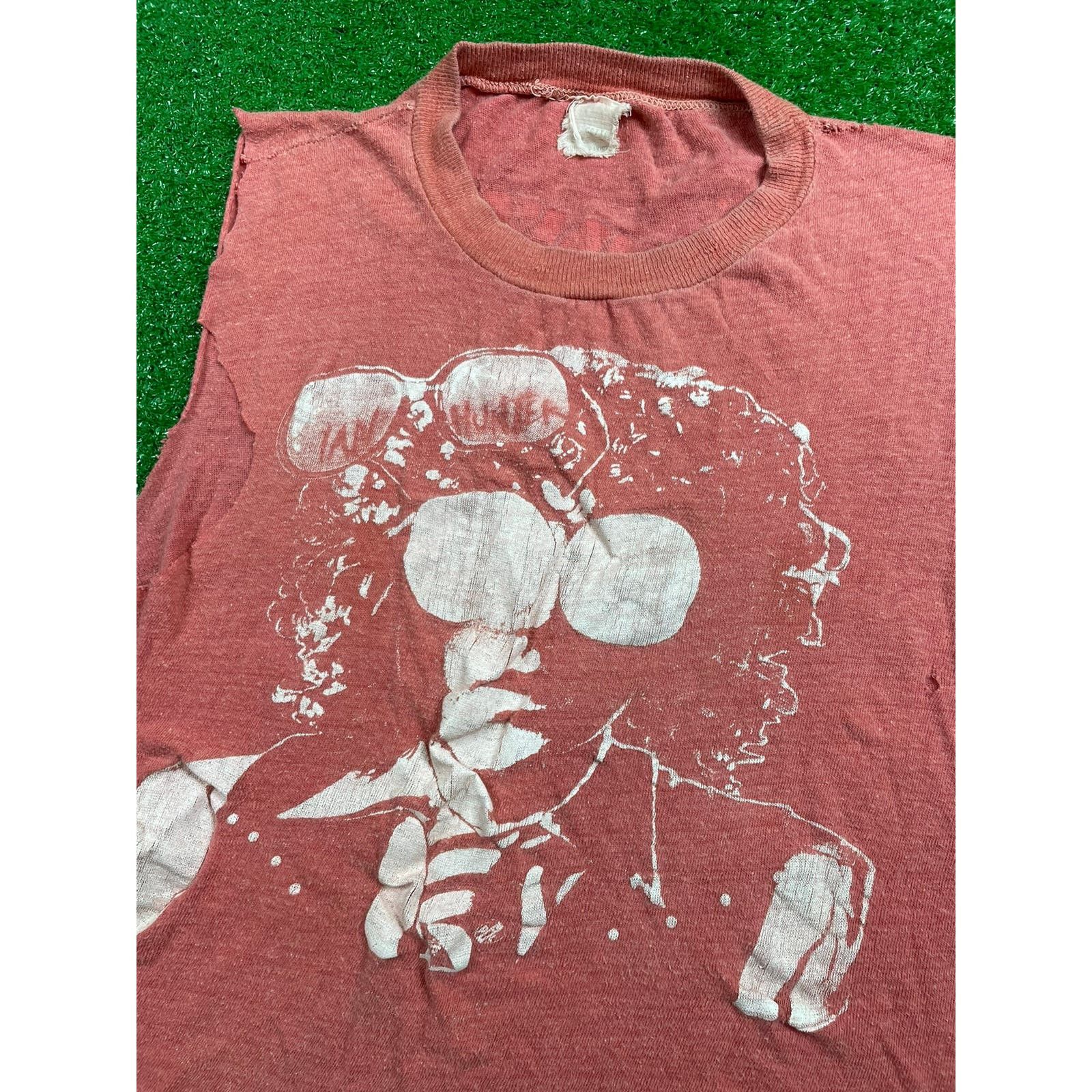 image of Band Tees x Made In USA Vintage 80's Ian Hunter Band Shirt Central Park Chopped Usa in Orange (Size