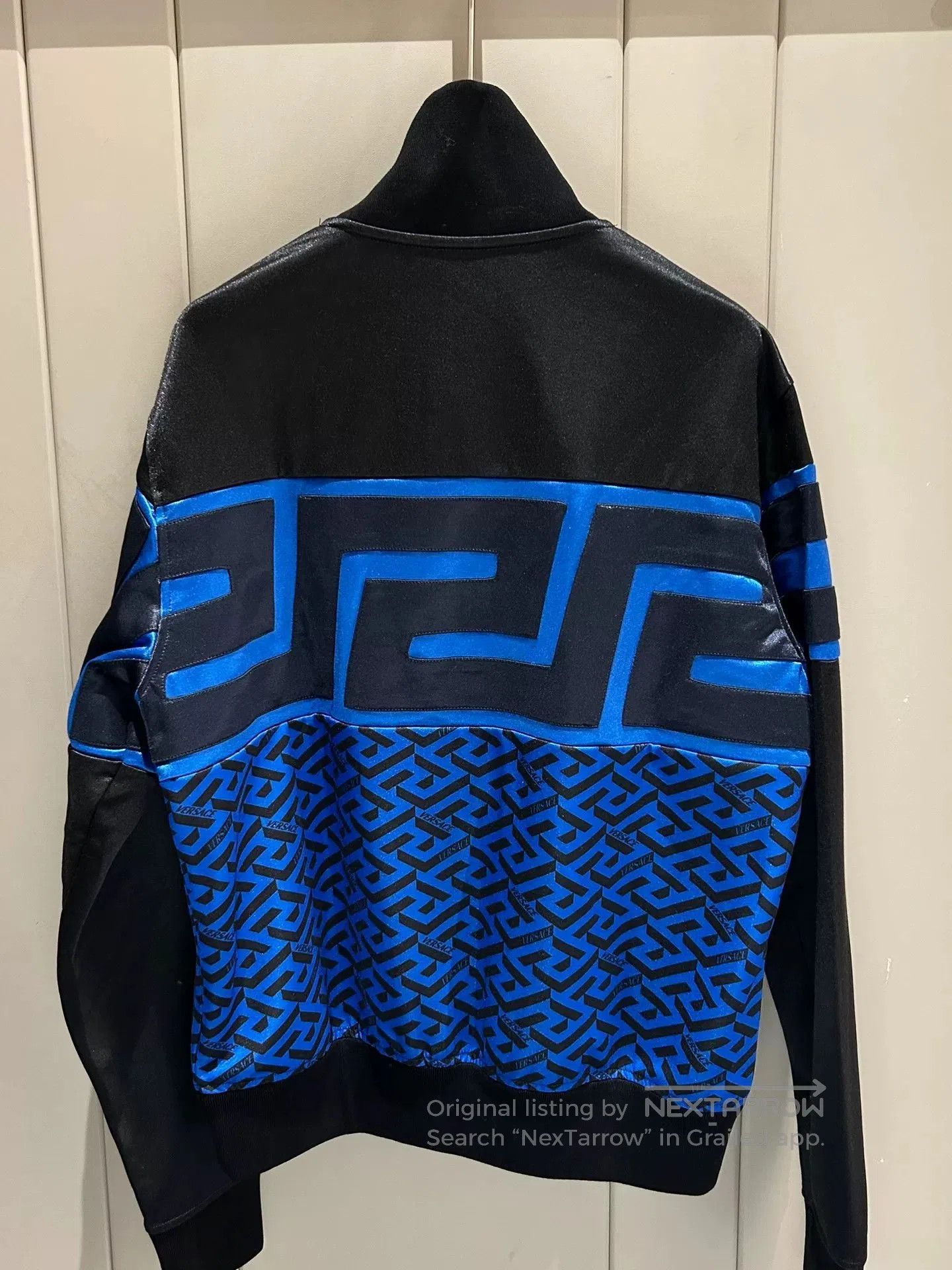 Versace Versace Black Blue Greek Key Jacket. Size US XS / EU 42 / 0 - 4 Thumbnail