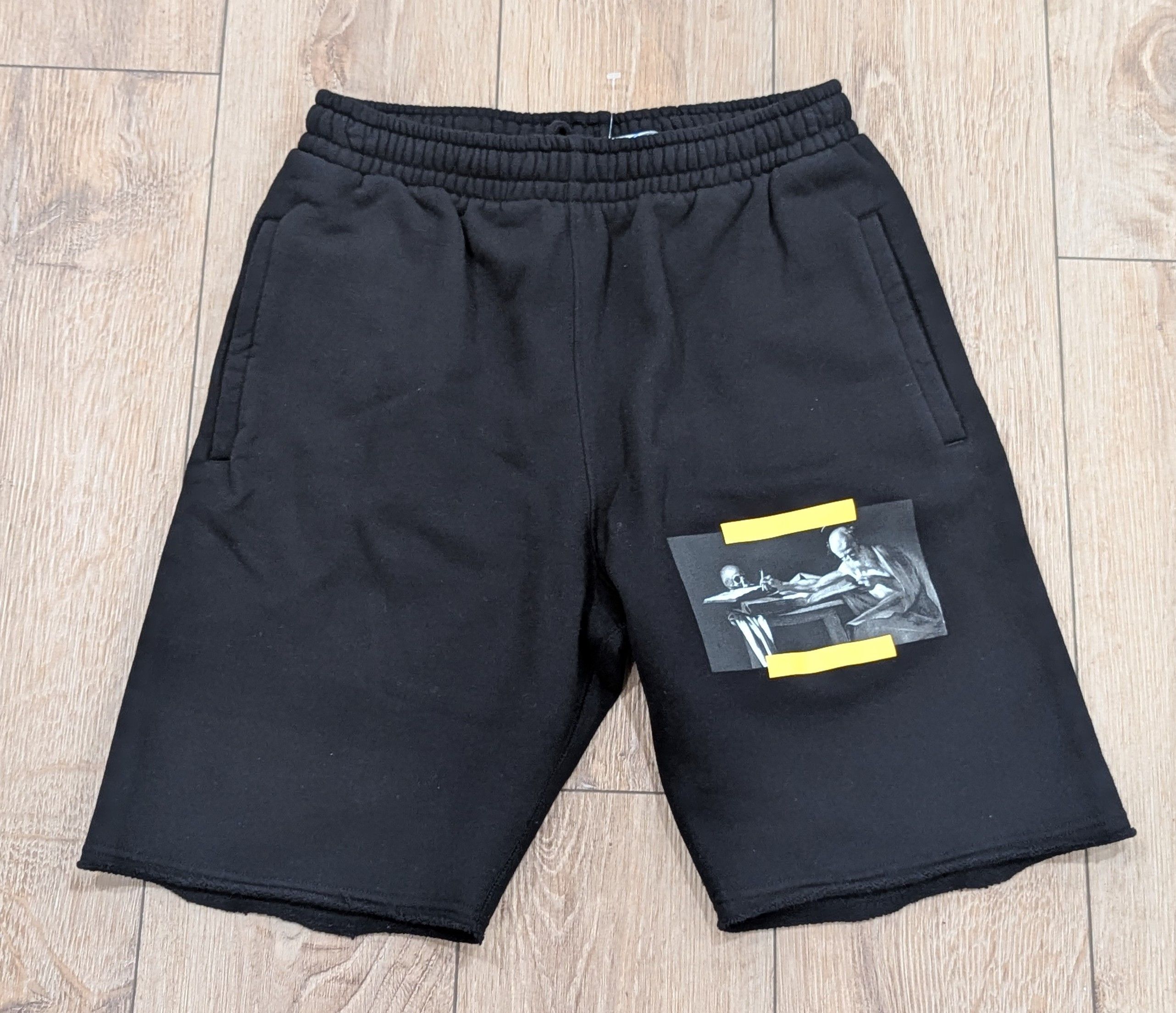 Off-White Off-White Impressionism Mesh Shorts Stencil Bottoms