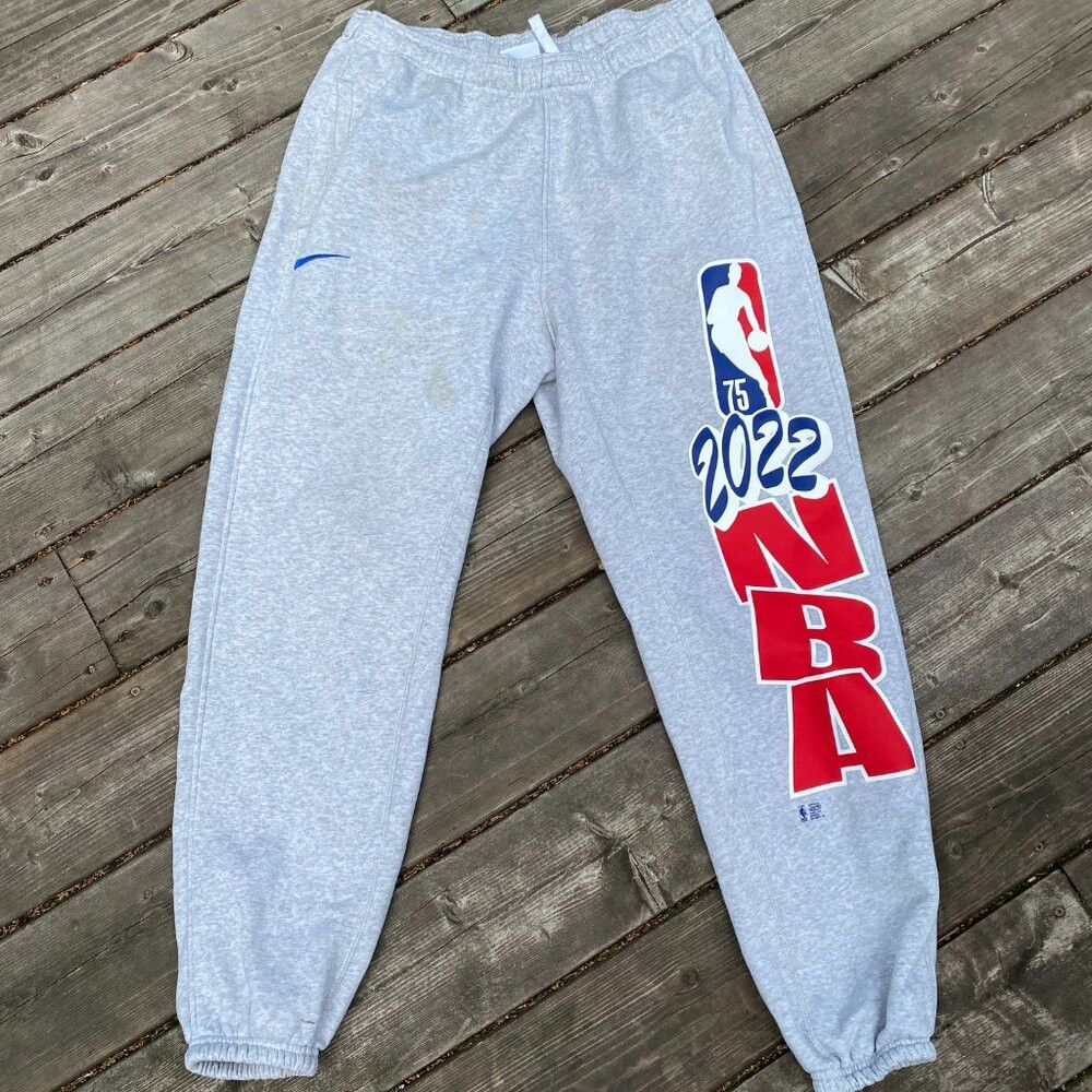 Nike Nike Team 31 Court Side Fleece Sweatpants Joggers Large Gra Size US 34 / EU 50 - 2 Thumbnail