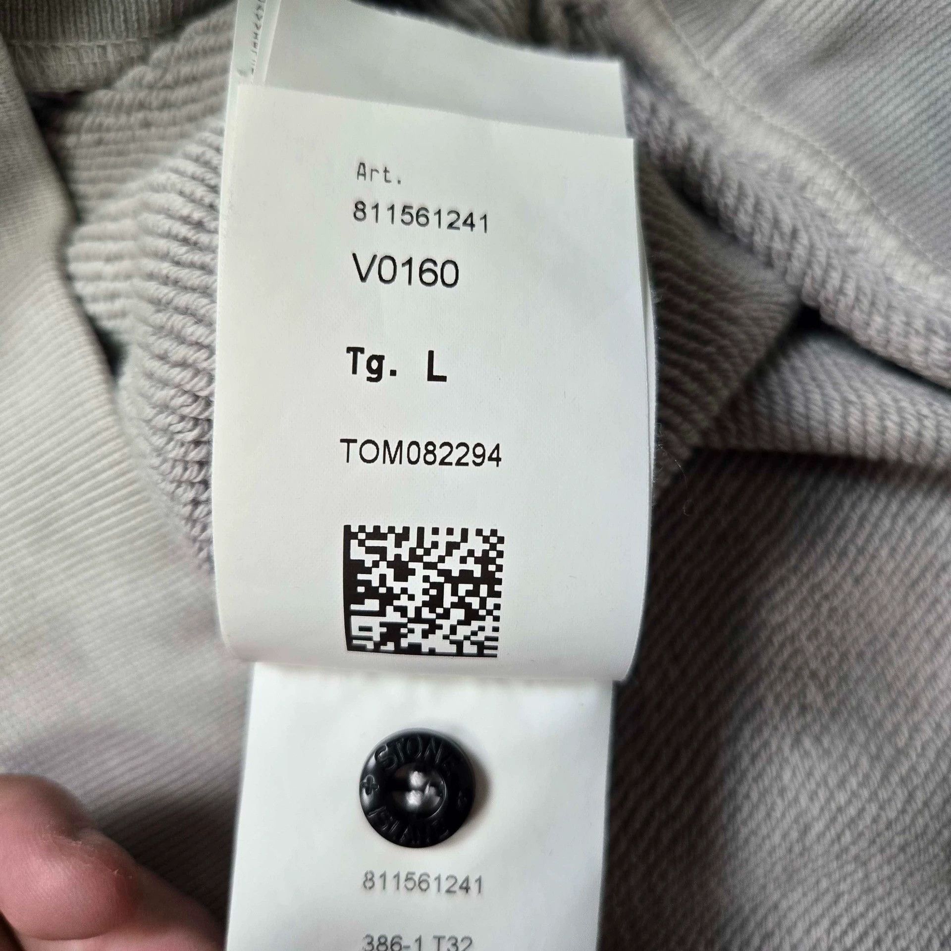 Stone Island stone island light gray basic sweatshirt size L Size US L / EU 52-54 / 3 - 5 Thumbnail