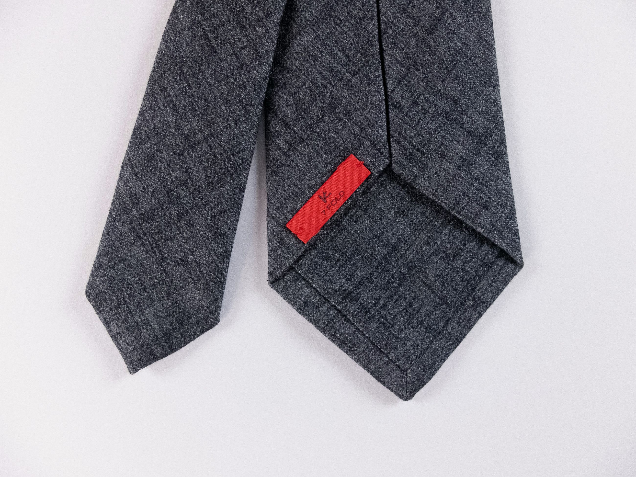 Isaia ISAIA Napoli gray 7 fold wool silk blend tie authentic NWT Size ONE SIZE - 6 Thumbnail