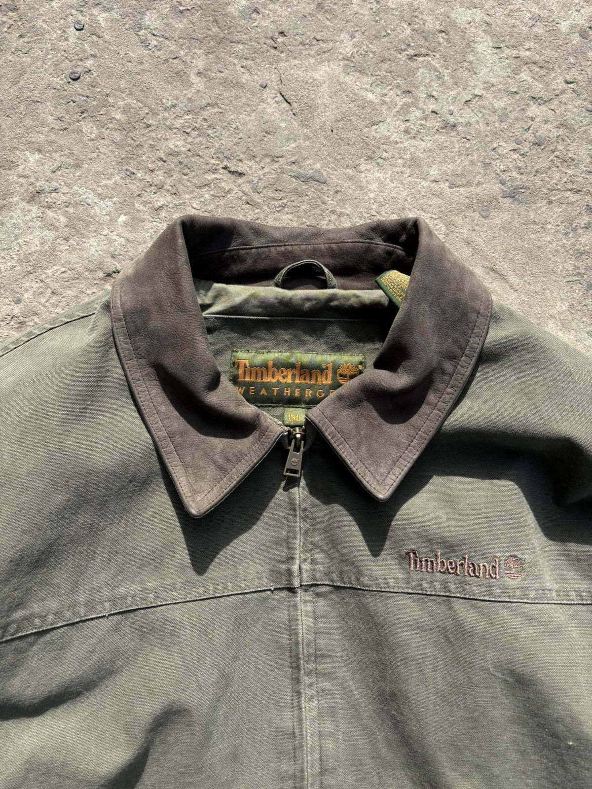 Timberland × Vintage Vintage Timberland 90s Duck Work Khaki Jacket Size US XL / EU 56 / 4 - 3 Thumbnail