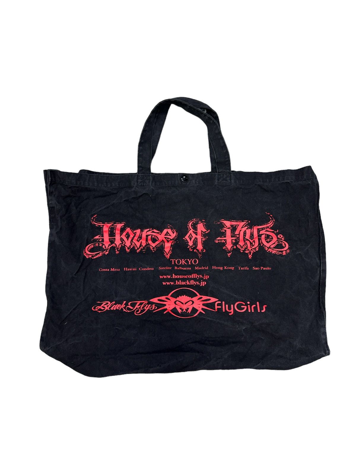 Japanese Brand × Vintage HOUSE OF FLYS BY BLACK FLYS SKATEBOARD TOTE BAG Size ONE SIZE - 2 Thumbnail