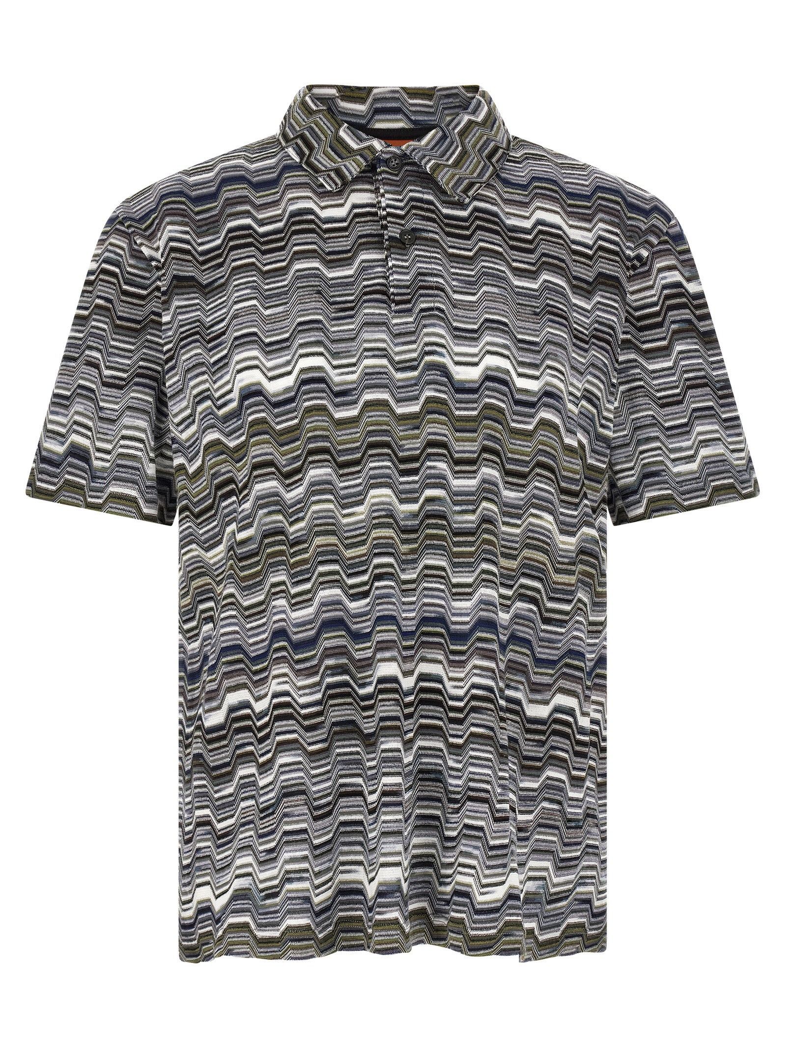 Missoni Irregular zigzag polo shirt Size US S / EU 44-46 / 1 - 1 Thumbnail