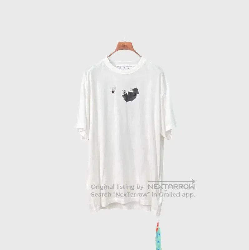 Off-White Off-White Men's Summer White Printed T-Shirt . Size US M / EU 48-50 / 2 - 1 Thumbnail
