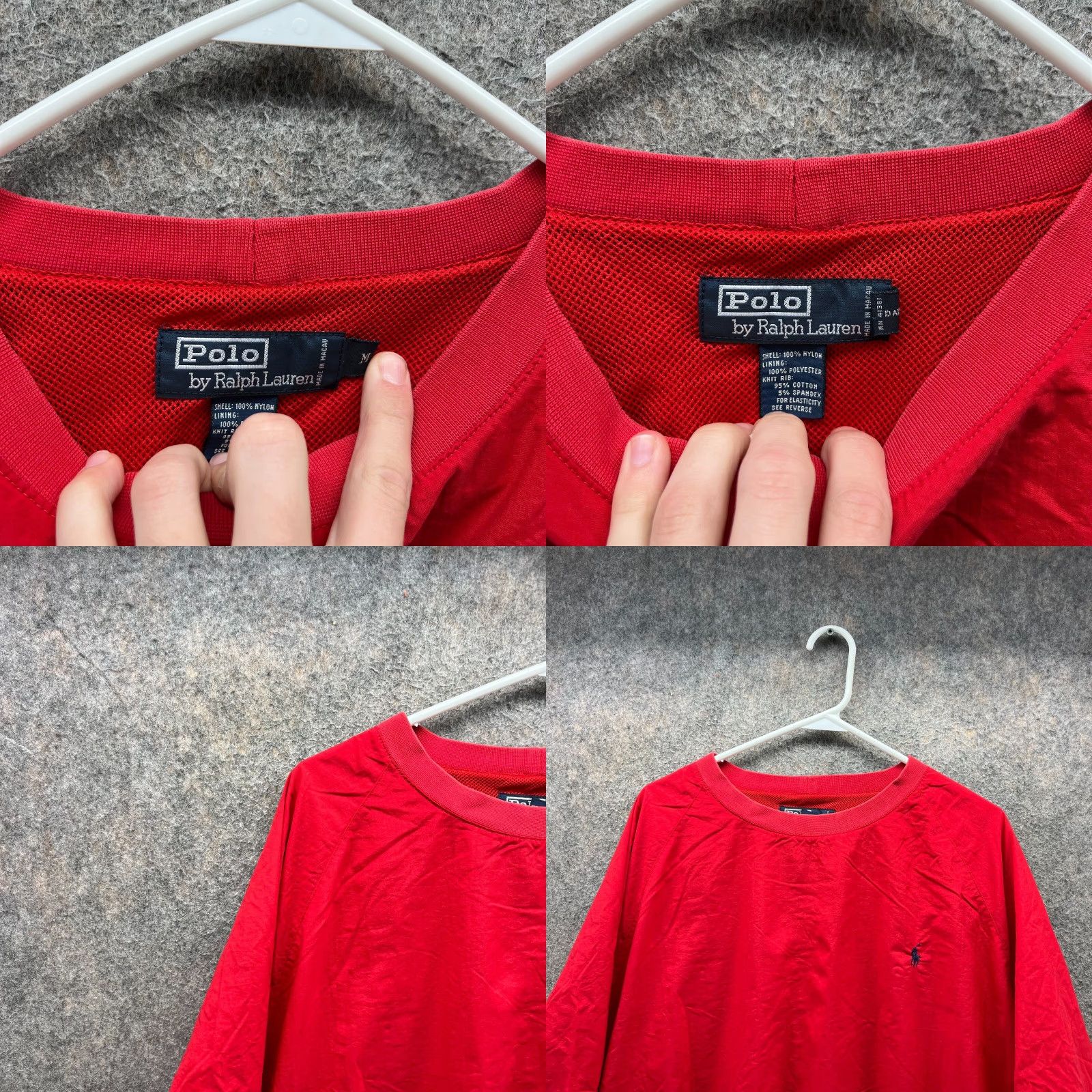 Polo Ralph Lauren VINTAGE Polo Ralph Lauren Pullover Jacket Mens M Red Nylon Windbreaker USA Y2K Size US M / EU 48-50 / 2 - 8 Thumbnail