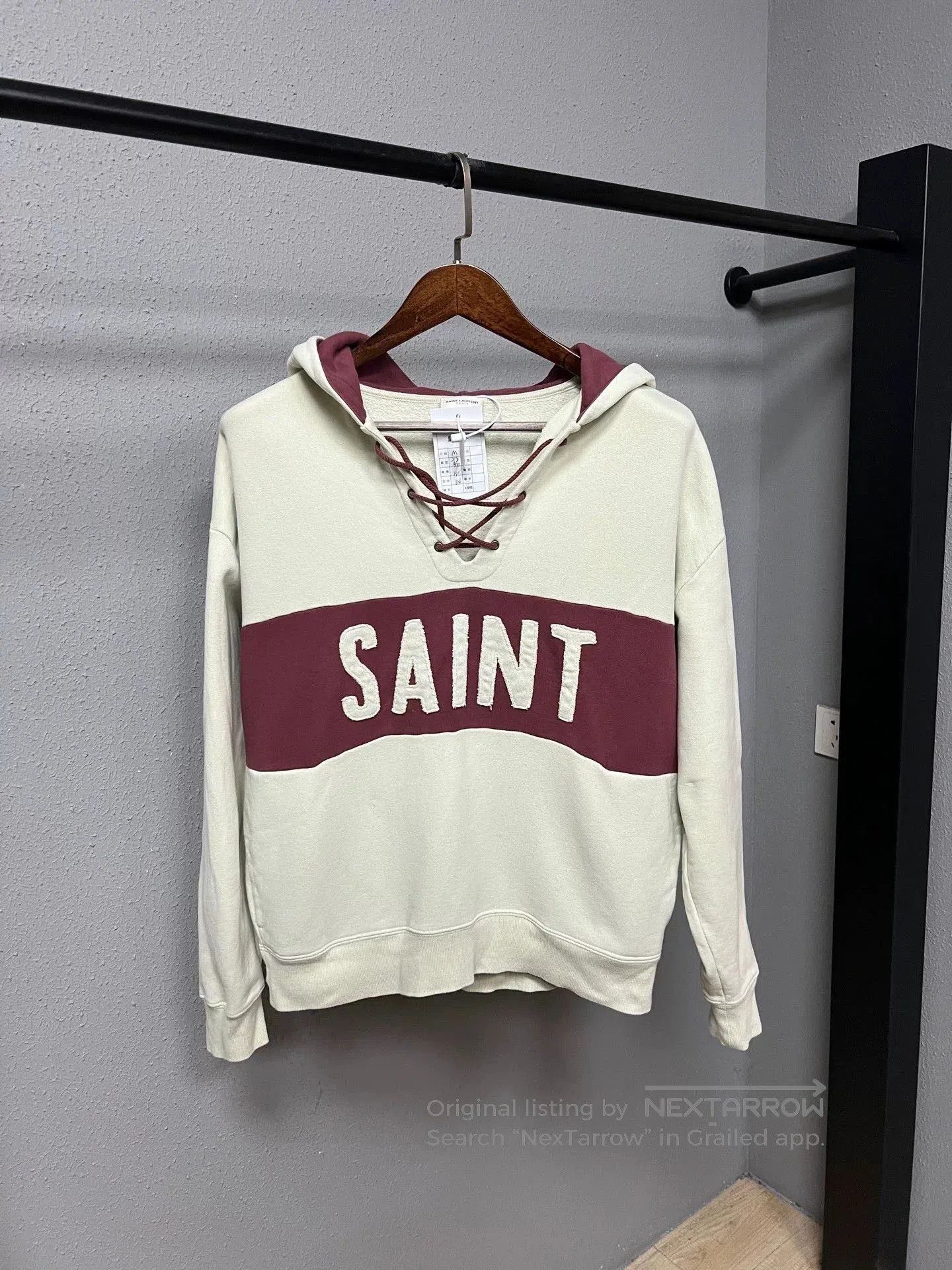 Saint Laurent Paris Saint Laurent SLP Logo Patch Hoodie. Size US M / EU 48-50 / 2 - 1 Thumbnail