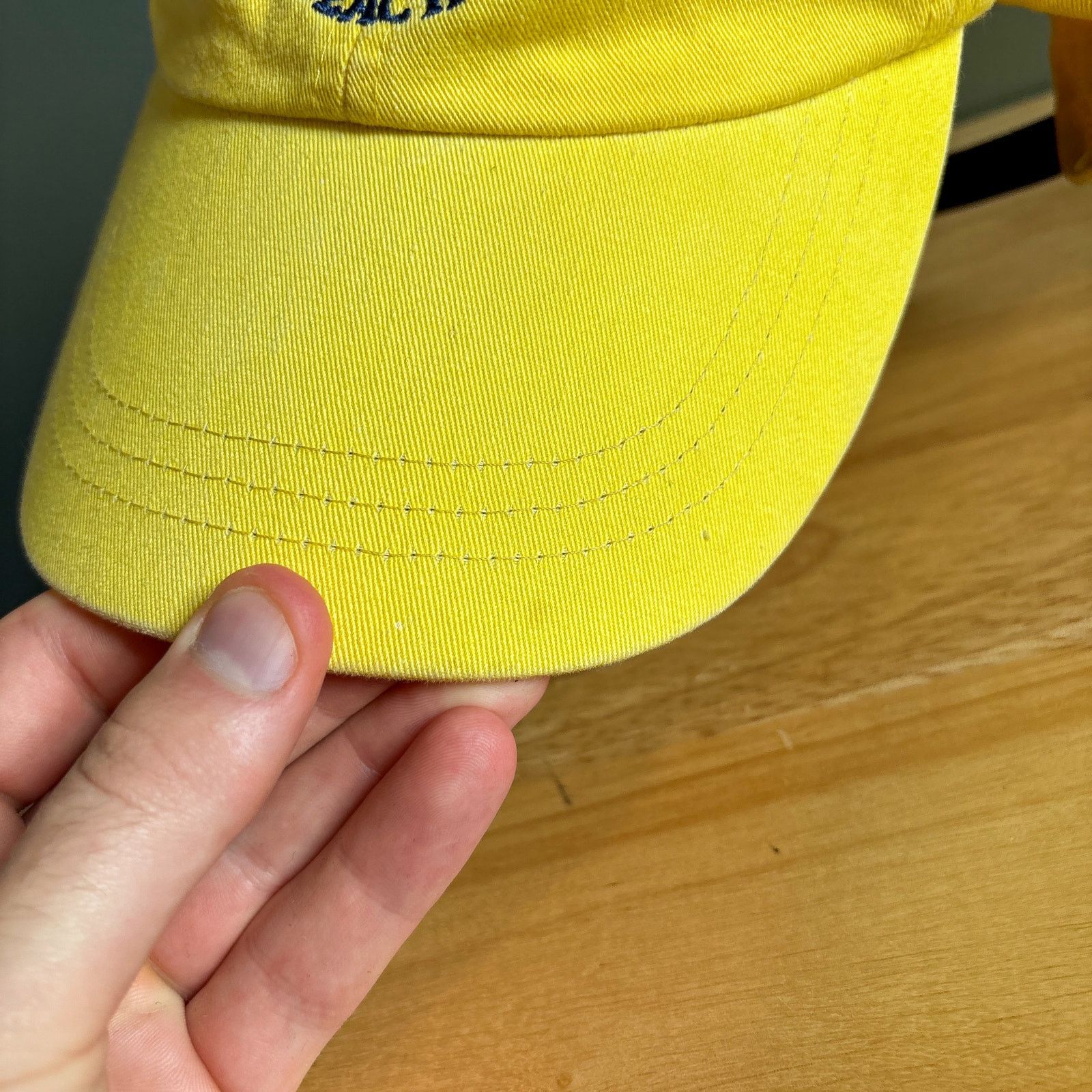 Adams Englewood Beach Florida Adams Yellow Leather Strapback Hat Size ONE SIZE - 7 Thumbnail