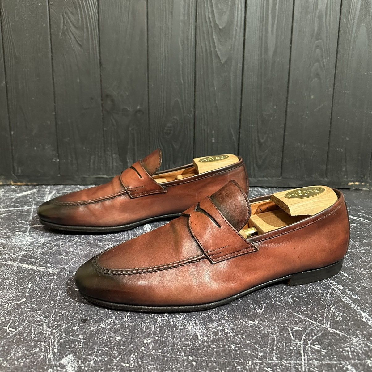 Santoni SANTONI MEN’S Leather Loafers Size 10 US 9 UK Size US 10 / EU 43 - 4 Thumbnail