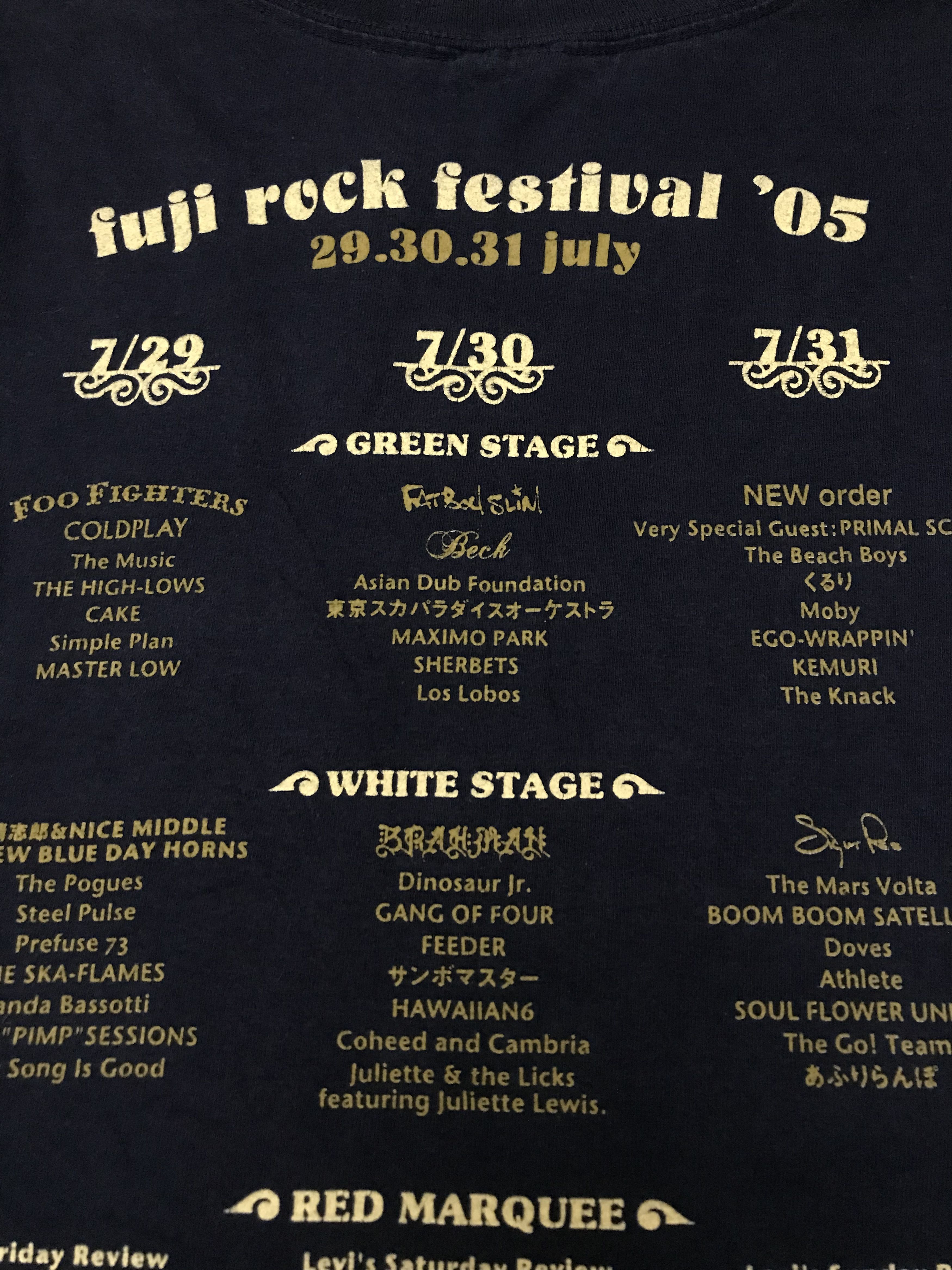 Band Tees Vintage Fuji Rock Festival 2005 Japan Coldplay Size US L / EU 52-54 / 3 - 4 Thumbnail