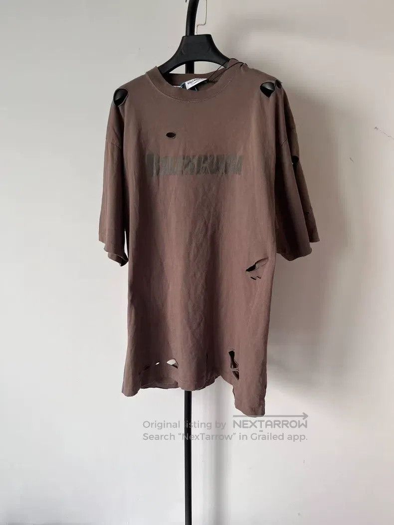 Balenciaga Balenciaga Solid Color Logo Printed Short Sleeve T-Shirt Size US XS / EU 42 / 0 - 1 Thumbnail