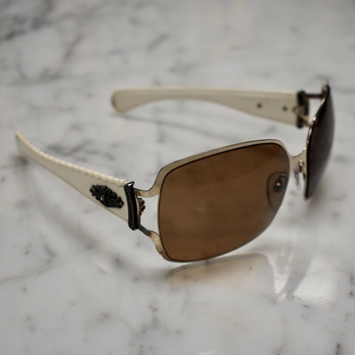 Chrome Hearts Chrome Hearts POON II Vintage Shield Sunglasses Size ONE SIZE - 1 Thumbnail