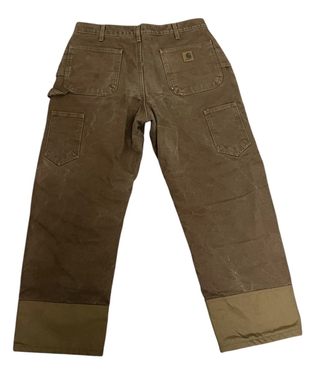 Carhartt Carhartt B194 Double Knee Lined Pants Brown 33x30 Size US 33 - 2 Thumbnail
