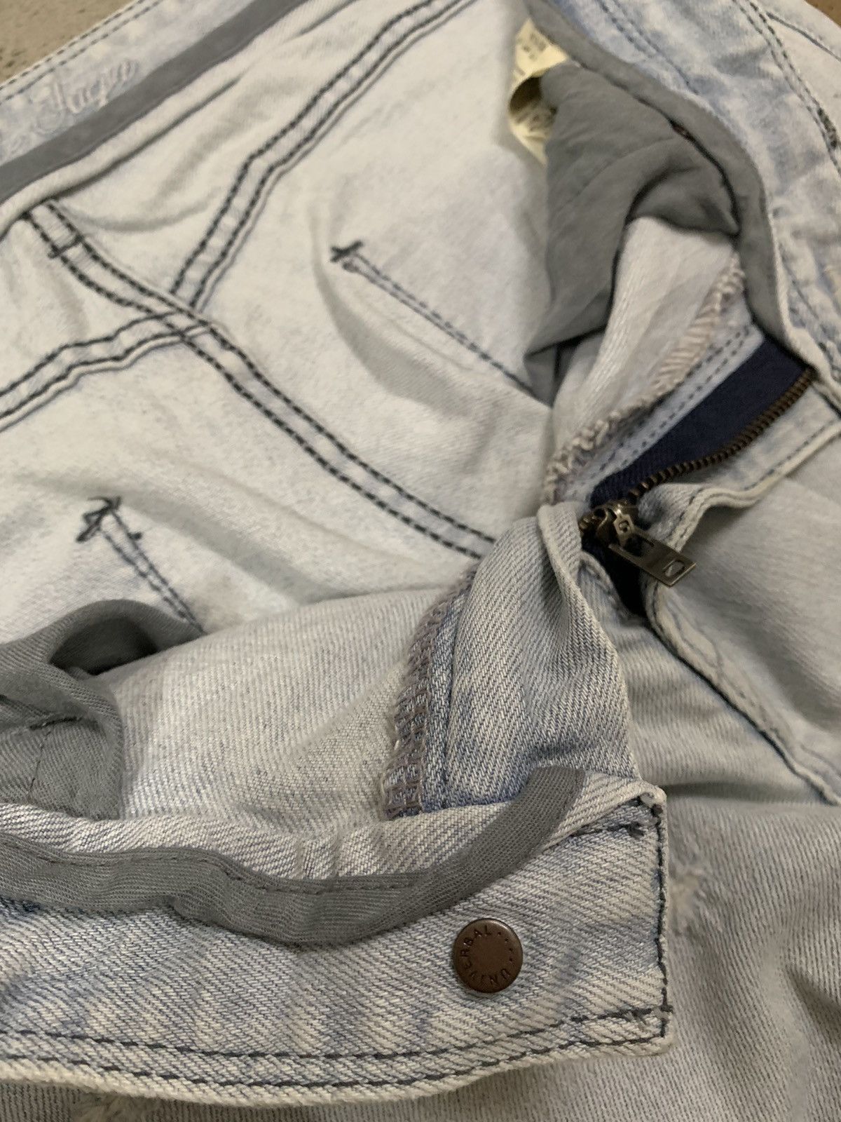 Number (N)ine Japanese Brand Gostar De Fuga Patched Distressed Punk Jeans Size US 31 - 17 Thumbnail