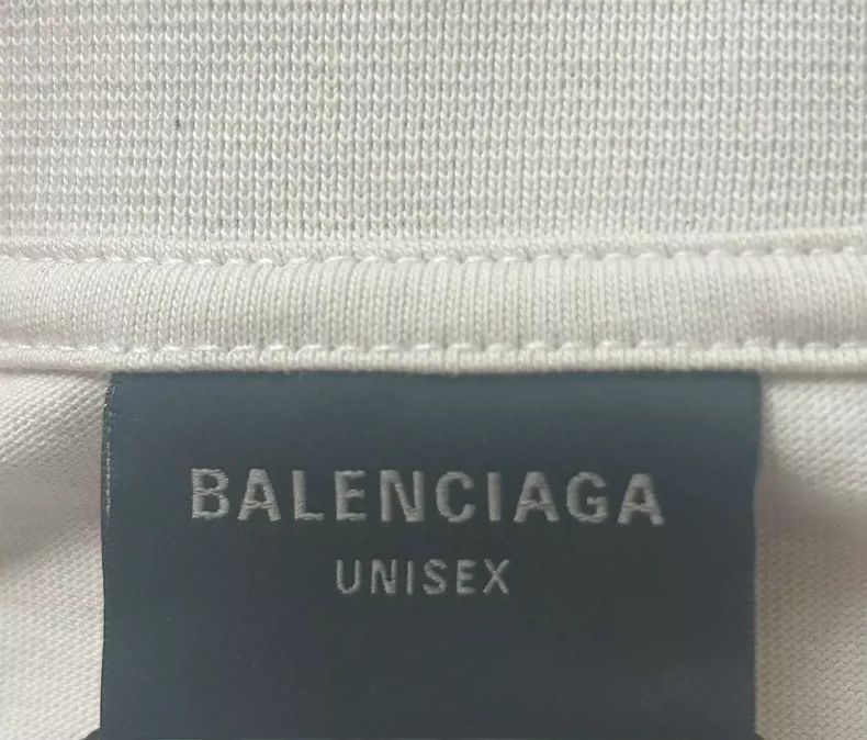 Balenciaga Balenciaga Embroidered double-ring letters logo short slee Size US M / EU 48-50 / 2 - 3 Thumbnail