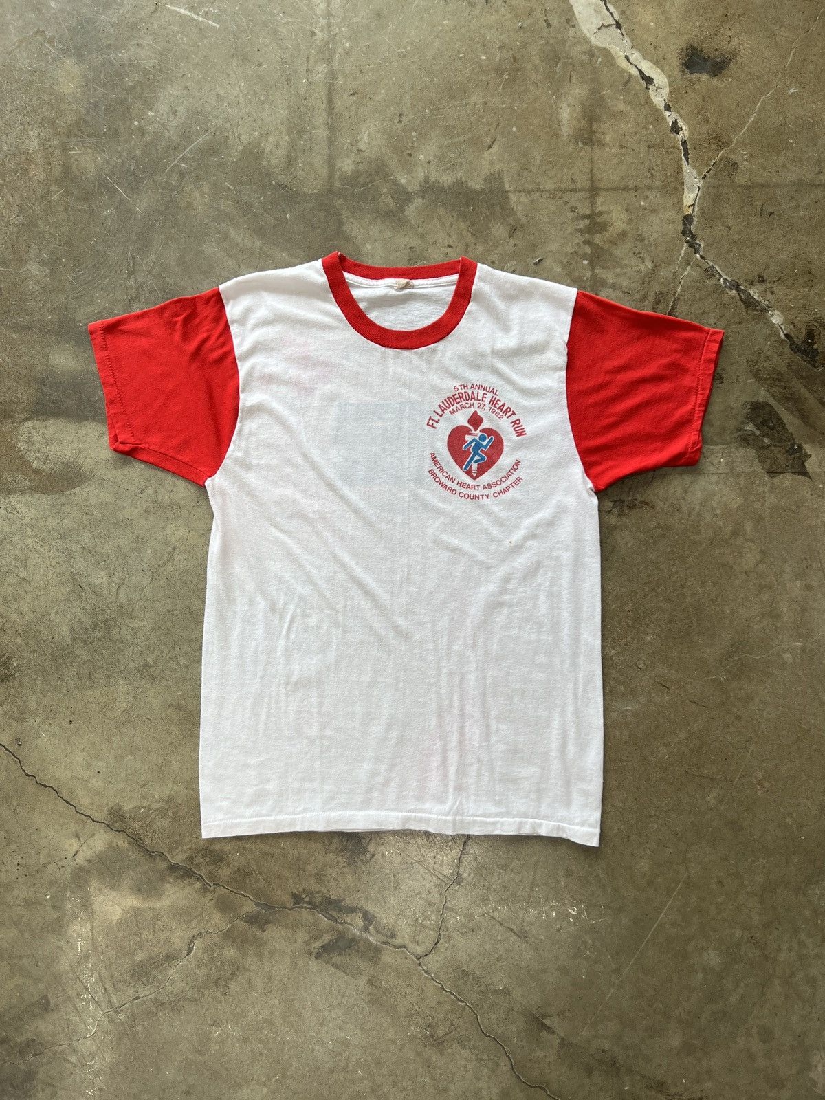 Vintage Vintage 1982 Heart Run American Express Single Stitch Medium Size US M / EU 48-50 / 2 - 2 Thumbnail