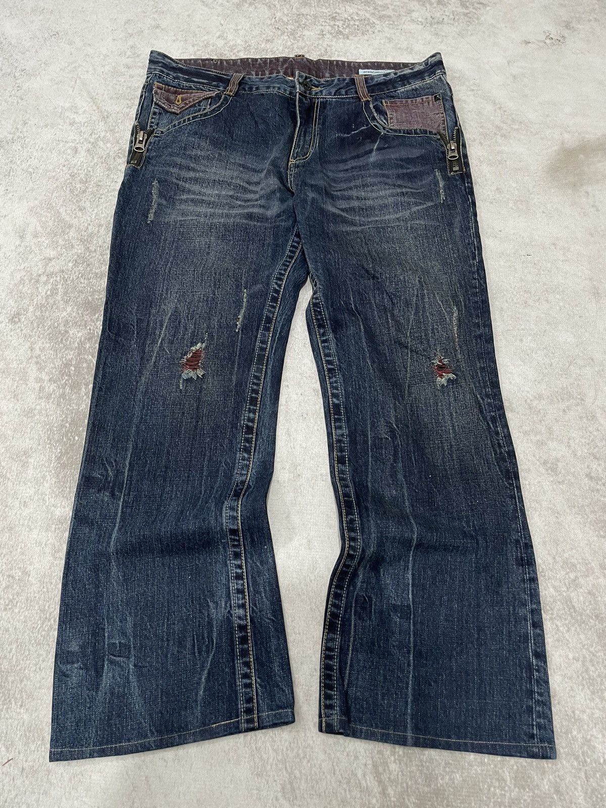Hysteric Glamour × If Six Was Nine × Le Grande Bleu (L.G.B.) 2000s premium japan Seditionaries flared denim y2k style Size US 34 / EU 50 - 1 Thumbnail