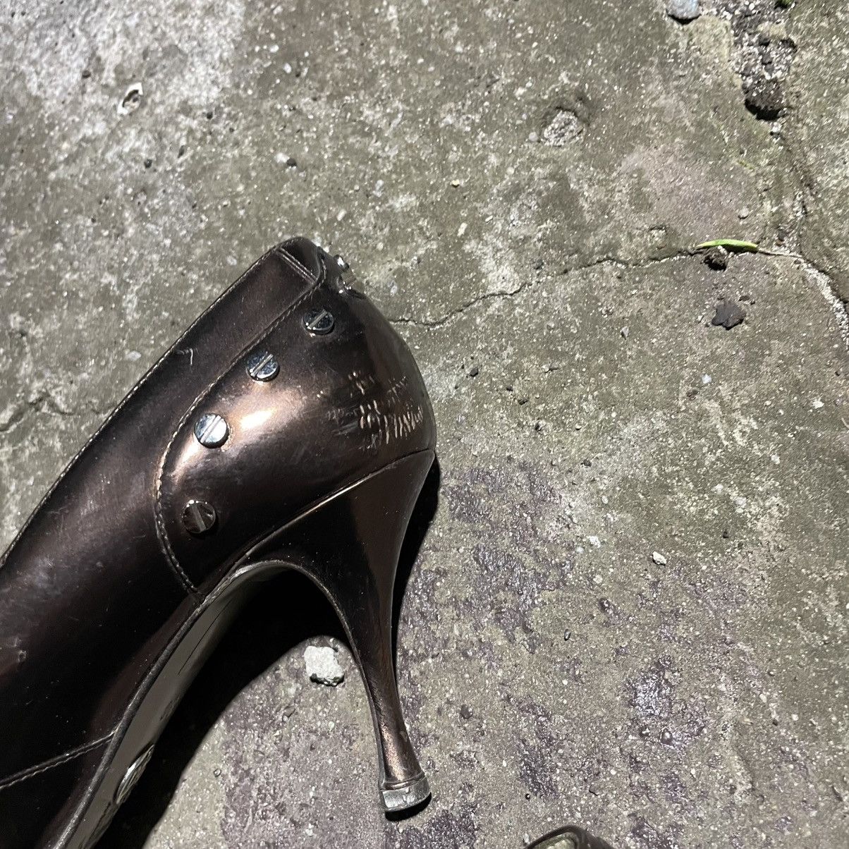 Dolce & Gabbana Dolce Gabbana Leather Slingback Pumps heels platform studded Size US 6 / IT 36 - 6 Thumbnail