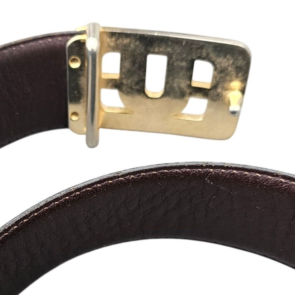 Emanuel Ungaro Vintage Emanuel Ungaro Belt 1970s Leather Black Gold Womens Size ONE SIZE - 8 Thumbnail