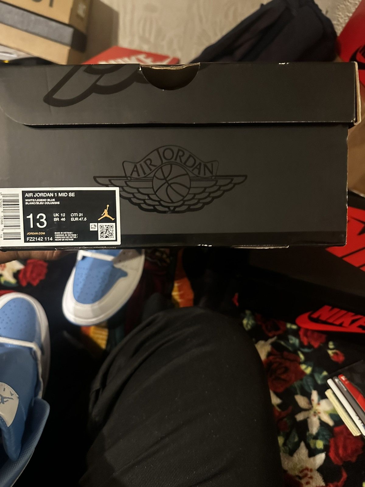 Jordan Brand Air Jordan 1 Mid ‘Legend Blue’ Size US 13 / EU 46 - 6 Thumbnail