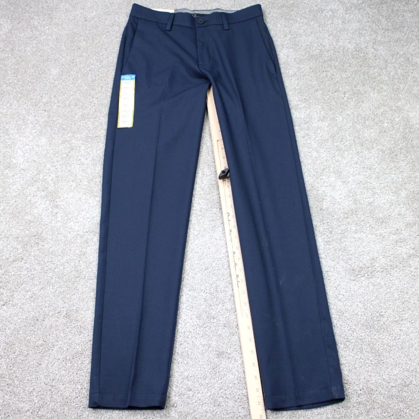 Haggar Haggar Slim Dress Pants NWT Men's 29 x 32 Blue 4 Way Stretch Flat Front 18 Pro Cool Size US 29 - 2 Thumbnail